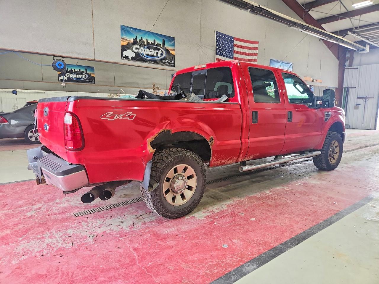 2008 Ford F250 Super Duty Red vin: 1FTSW21R68ED56225