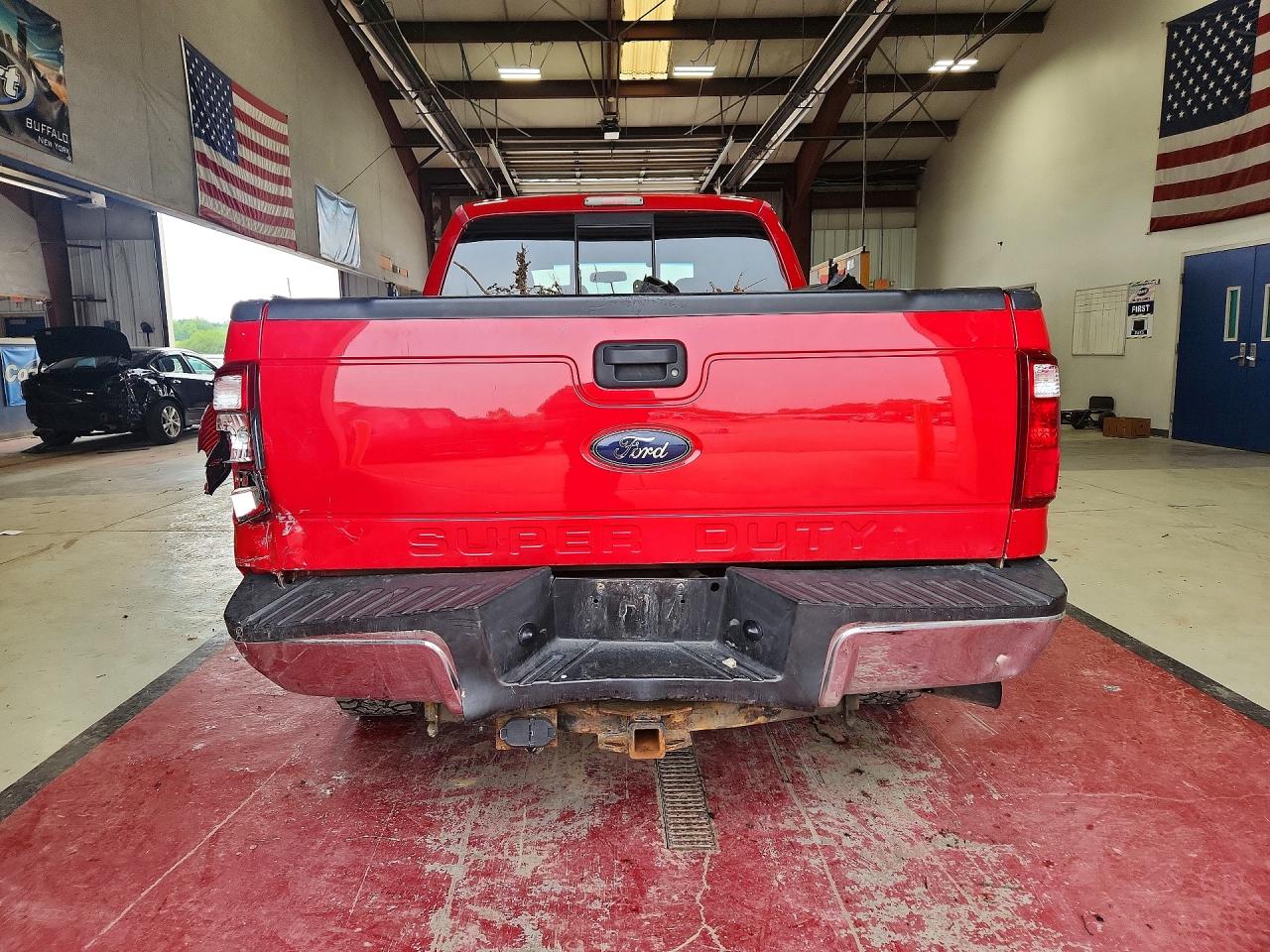 2008 Ford F250 Super Duty Red vin: 1FTSW21R68ED56225
