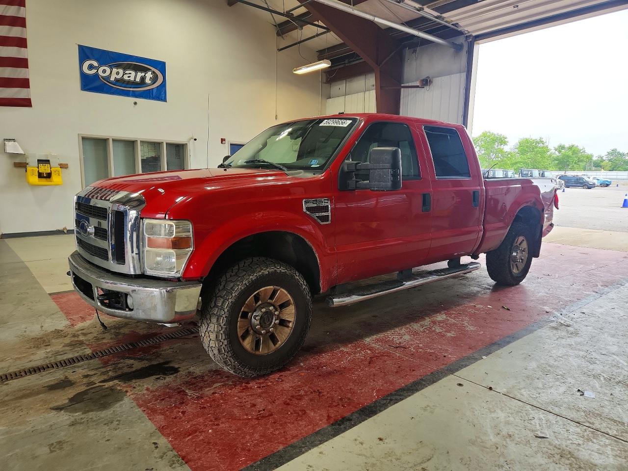 2008 Ford F250 Super Duty Red vin: 1FTSW21R68ED56225