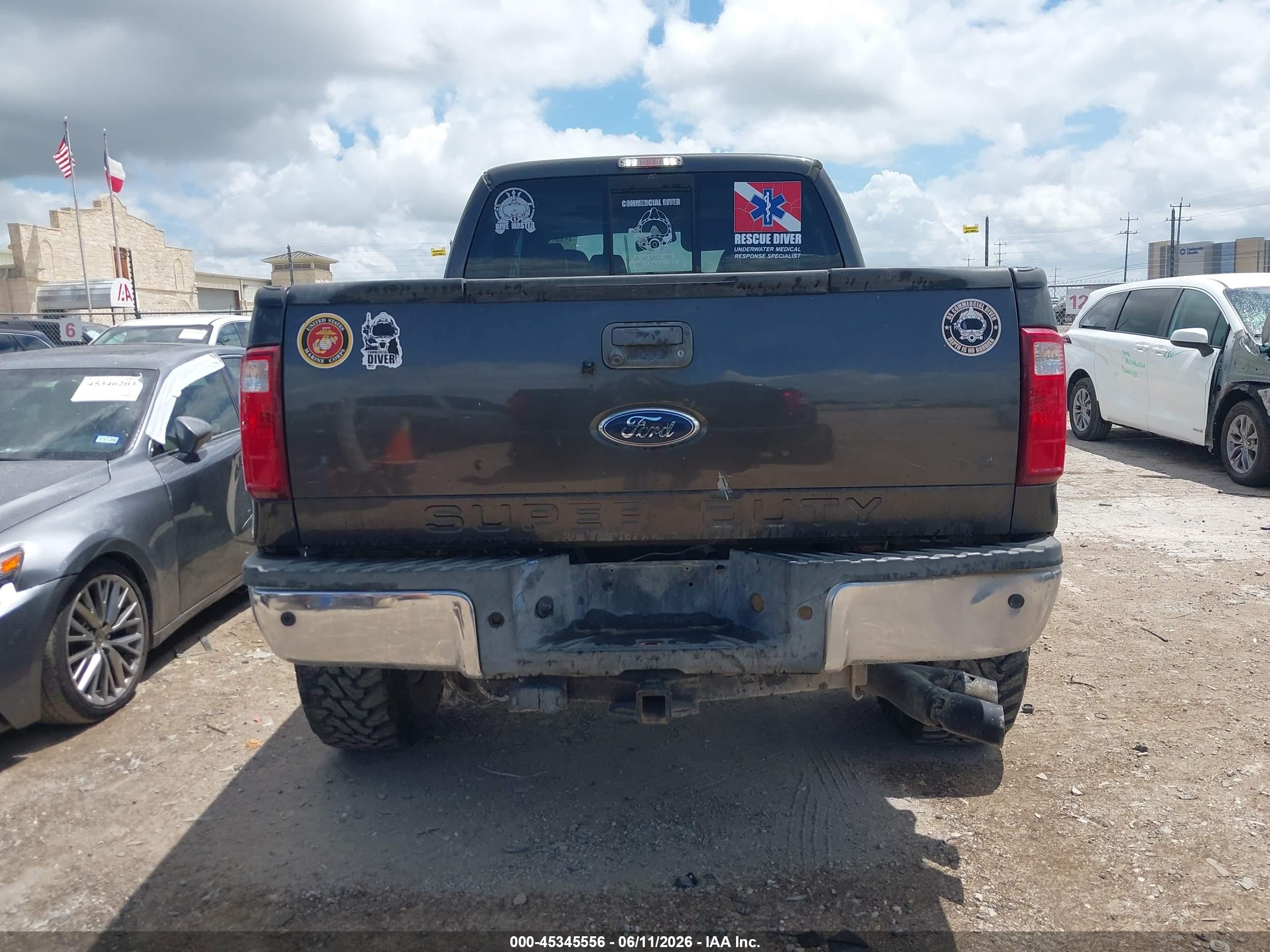2008 Ford F-250 Fx4/harley-davidson/king Ranch/lariat/xl/xlt Gray vin: 1FTSW21R68EE18853