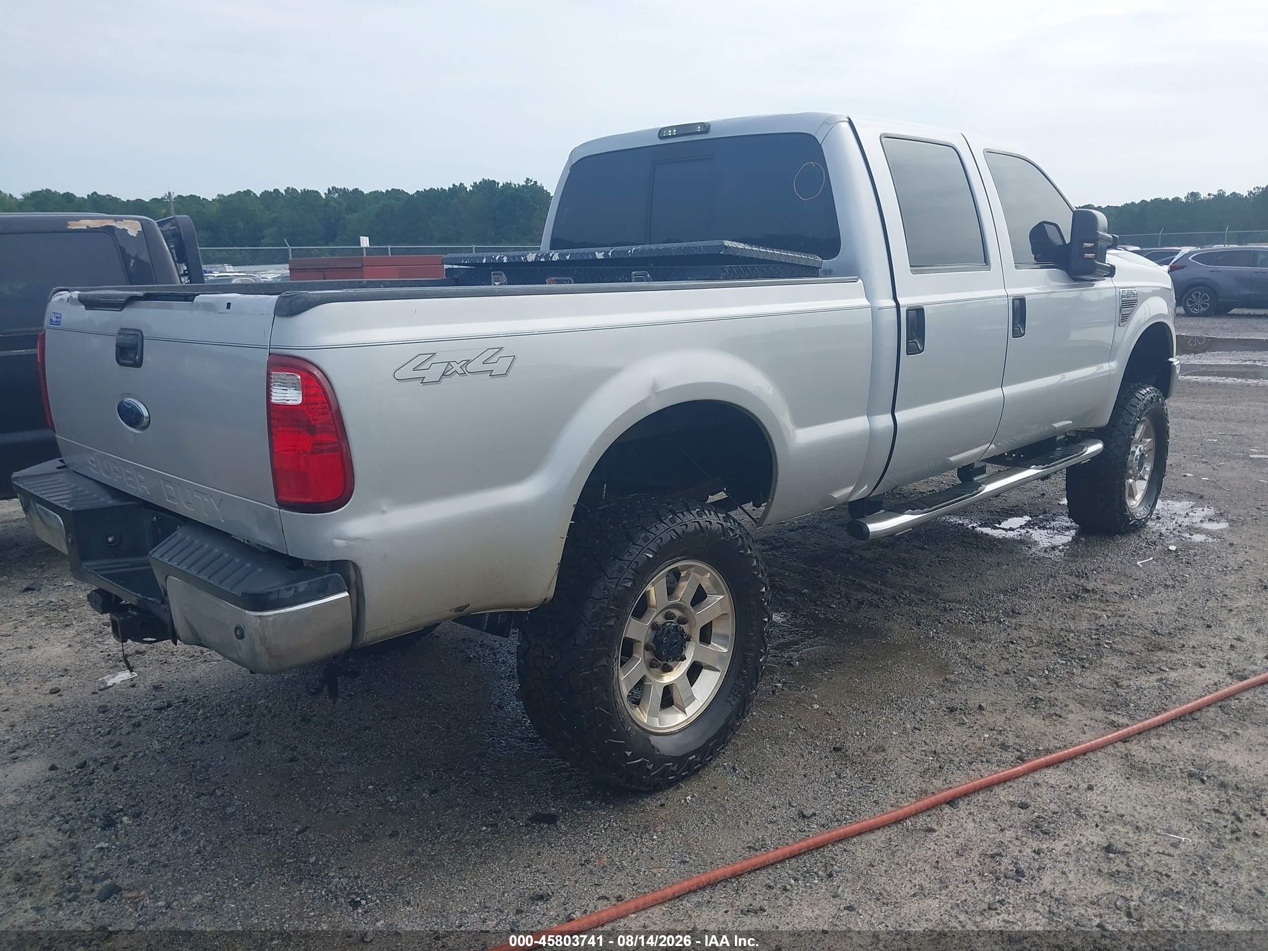 2008 Ford F-250 Fx4/harley-davidson/king Ranch/lariat/xl/xlt Silver vin: 1FTSW21R78EB62173