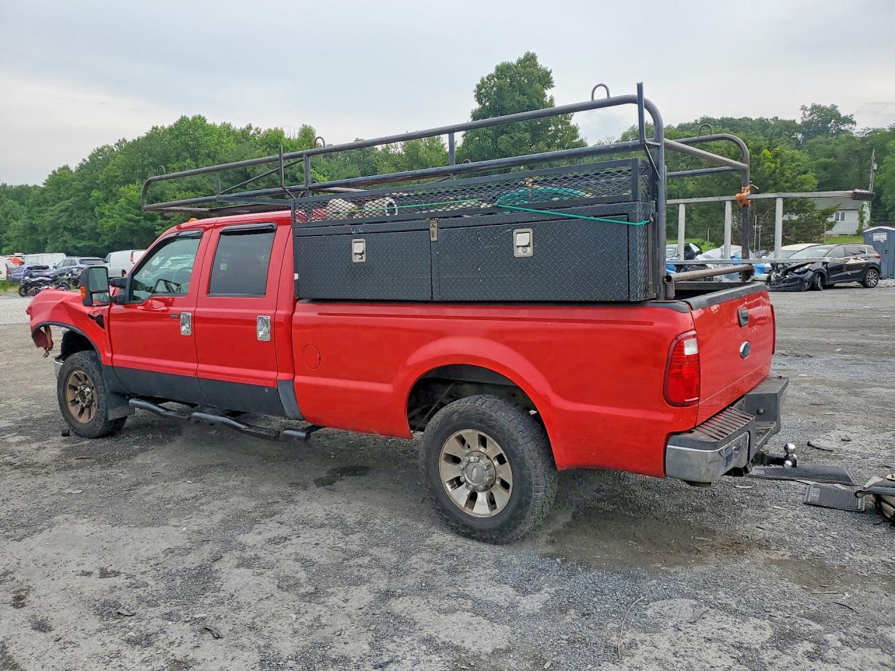 2008 Ford F250 Super Duty Red vin: 1FTSW21R78EB64179