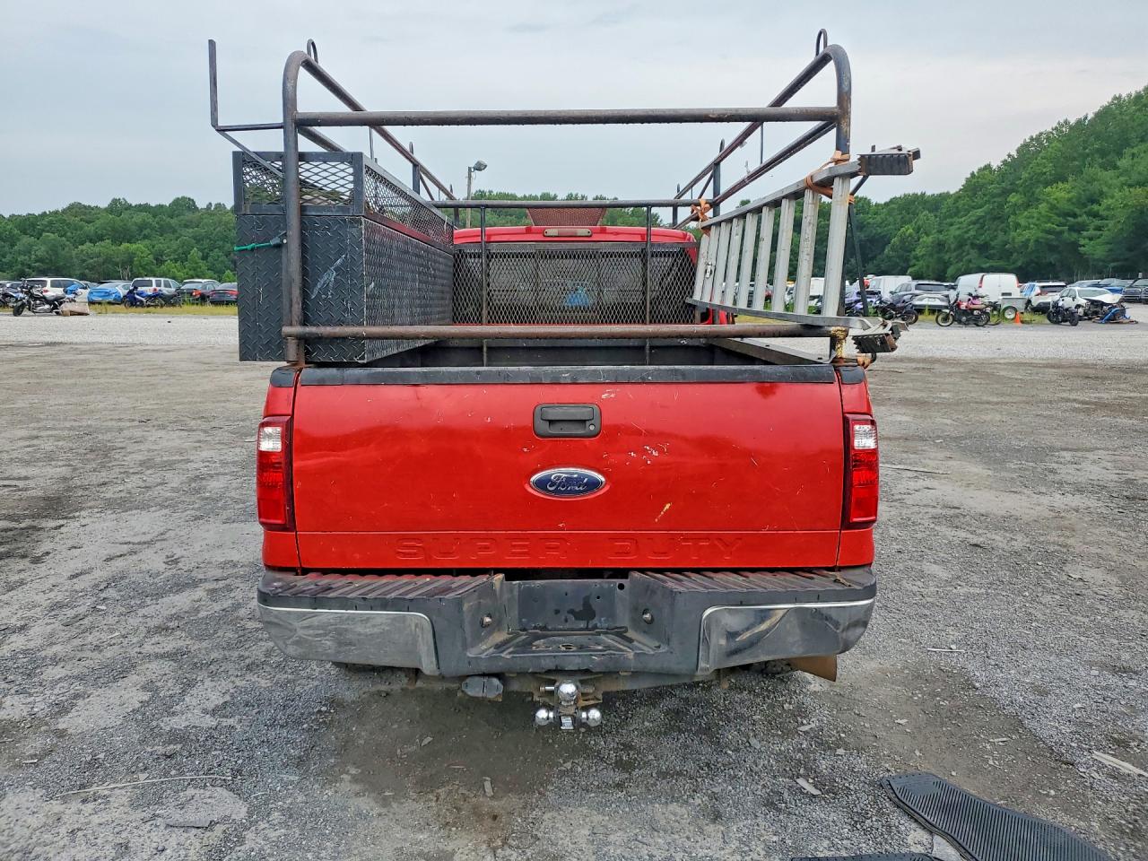2008 Ford F250 Super Duty Red vin: 1FTSW21R78EB64179