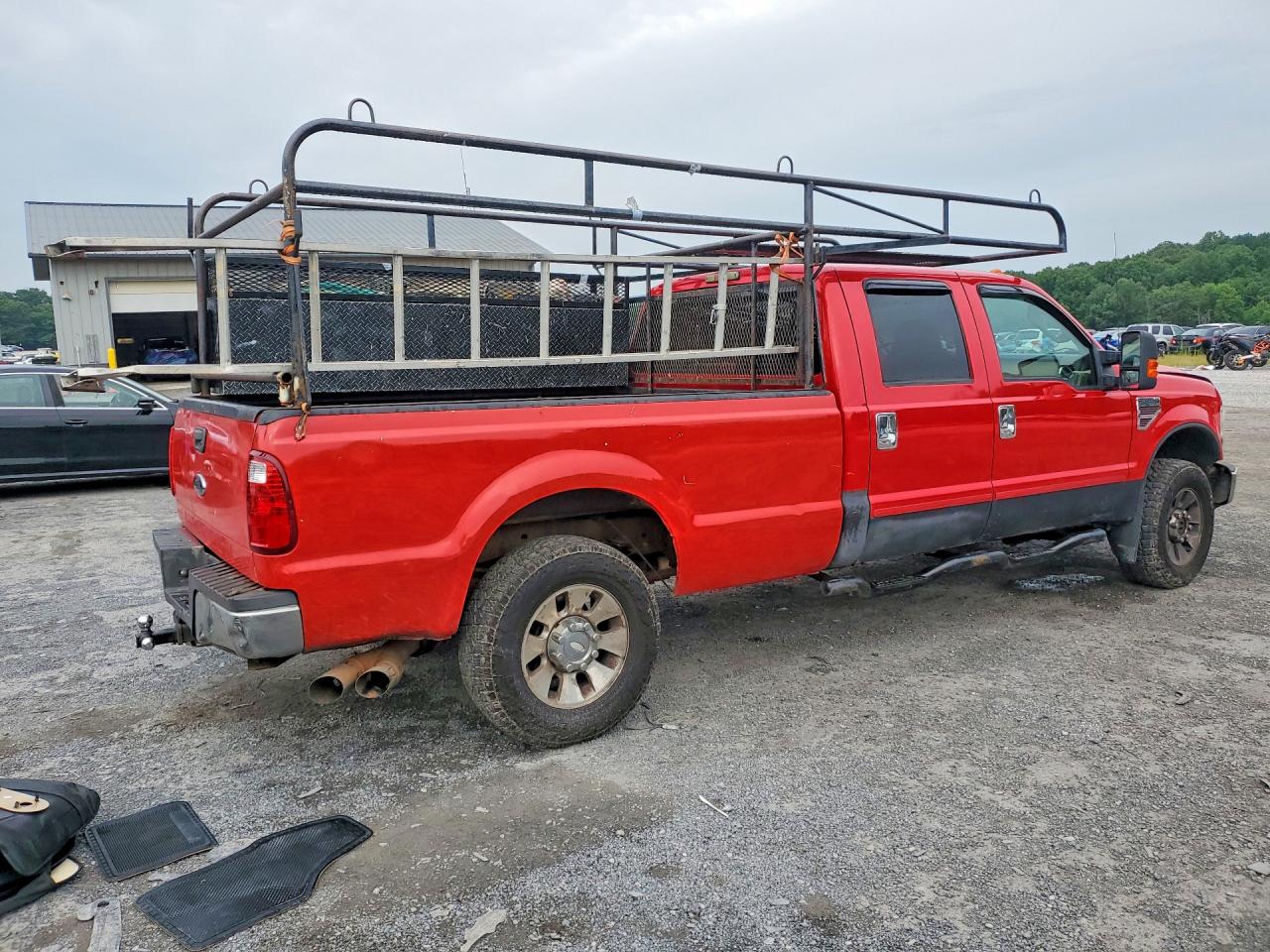 2008 Ford F250 Super Duty Red vin: 1FTSW21R78EB64179