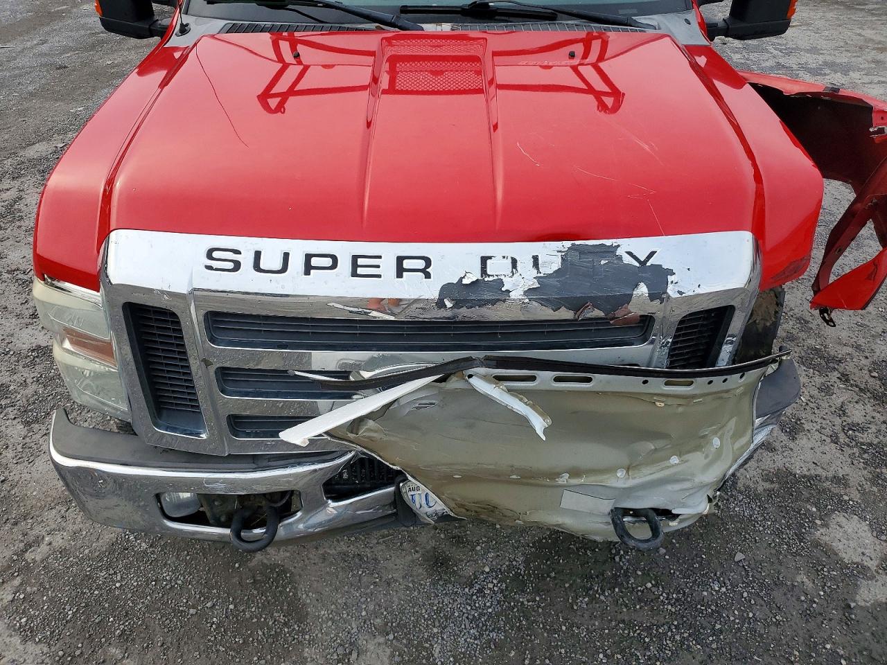 2008 Ford F250 Super Duty Red vin: 1FTSW21R78EB64179