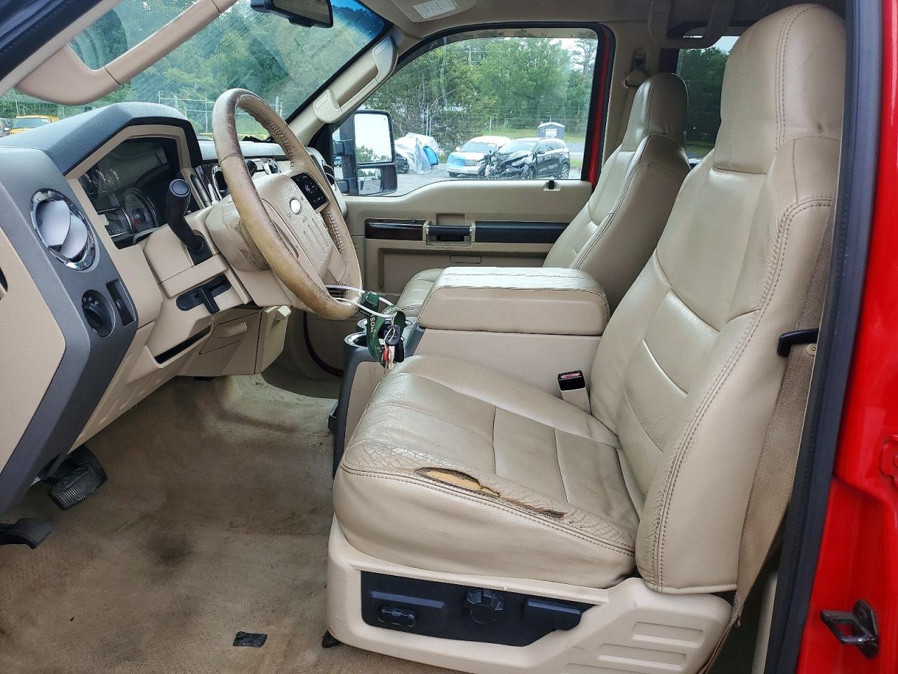 2008 Ford F250 Super Duty Red vin: 1FTSW21R78EB64179