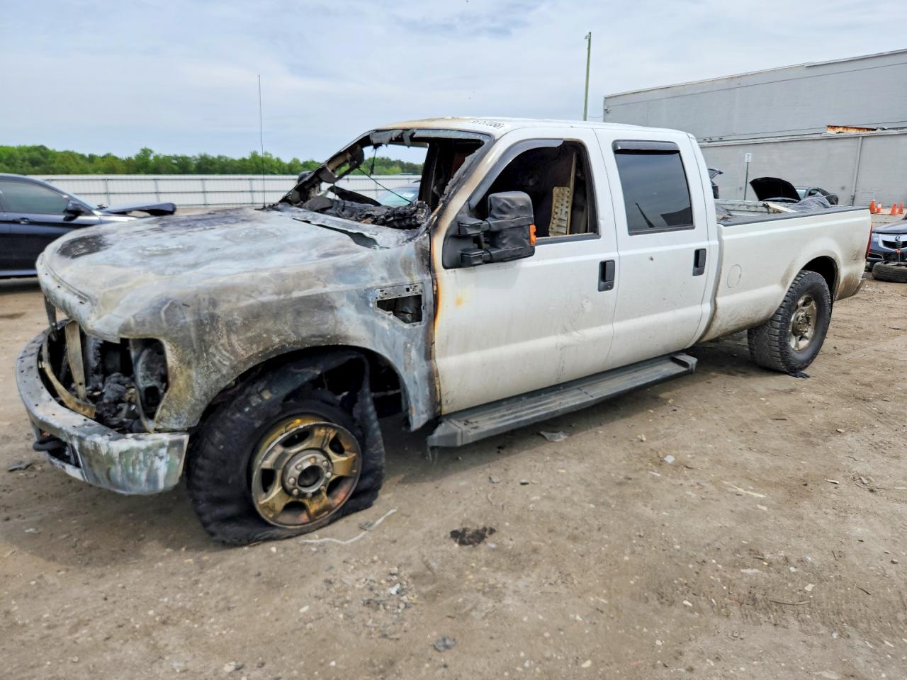 2008 Ford F250 Super Duty White vin: 1FTSW21R78ED17076