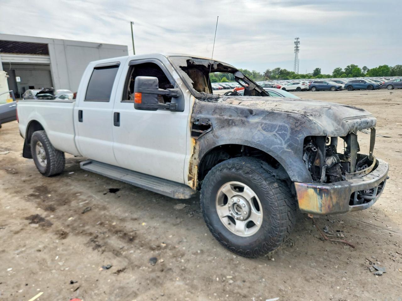 2008 Ford F250 Super Duty White vin: 1FTSW21R78ED17076