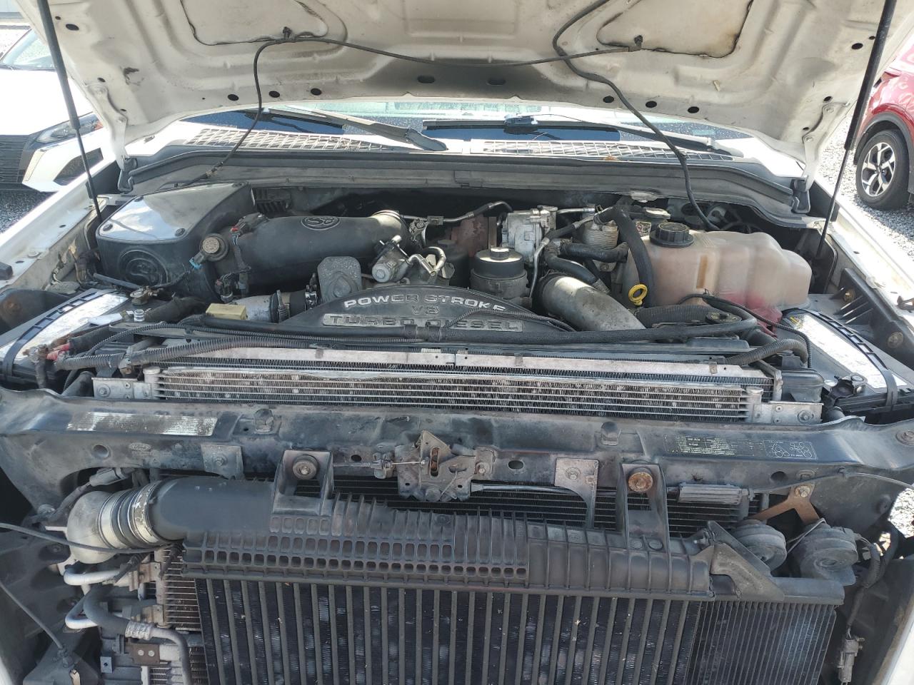 2008 Ford F250 Super Duty White vin: 1FTSW21R78ED29096