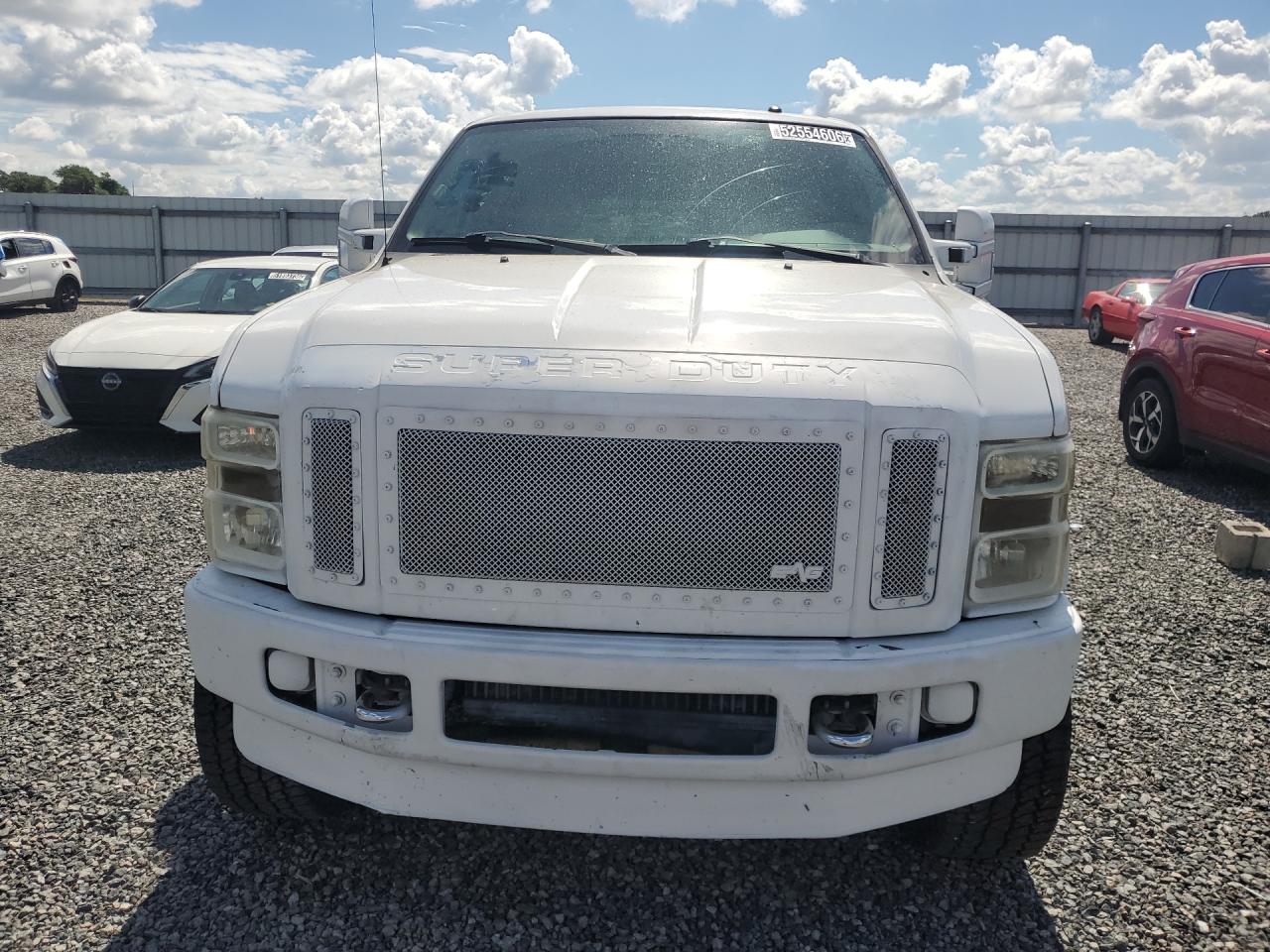 2008 Ford F250 Super Duty White vin: 1FTSW21R78ED29096