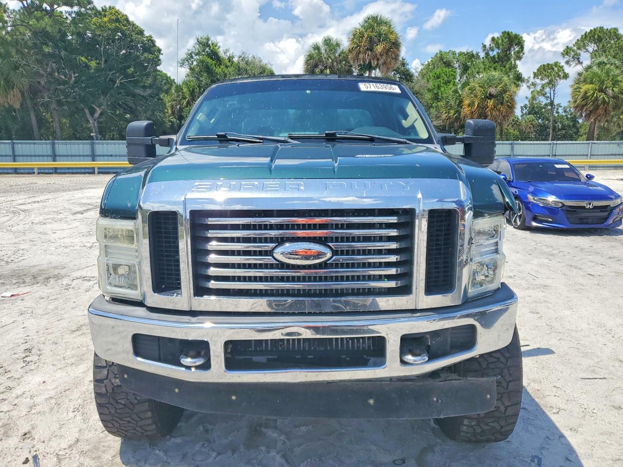 2008 Ford F250 Super Duty Green vin: 1FTSW21R78ED89170