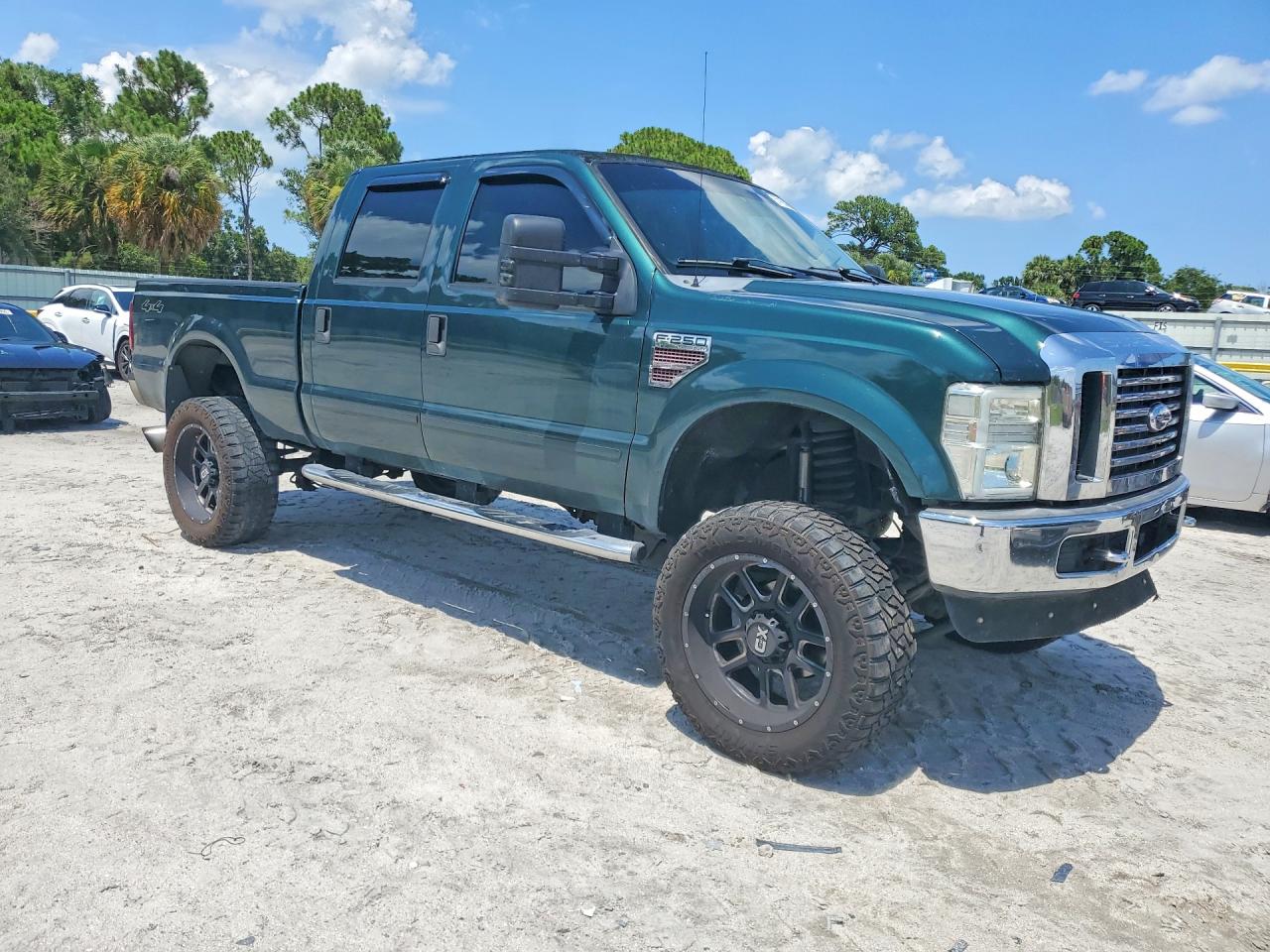 2008 Ford F250 Super Duty Green vin: 1FTSW21R78ED89170