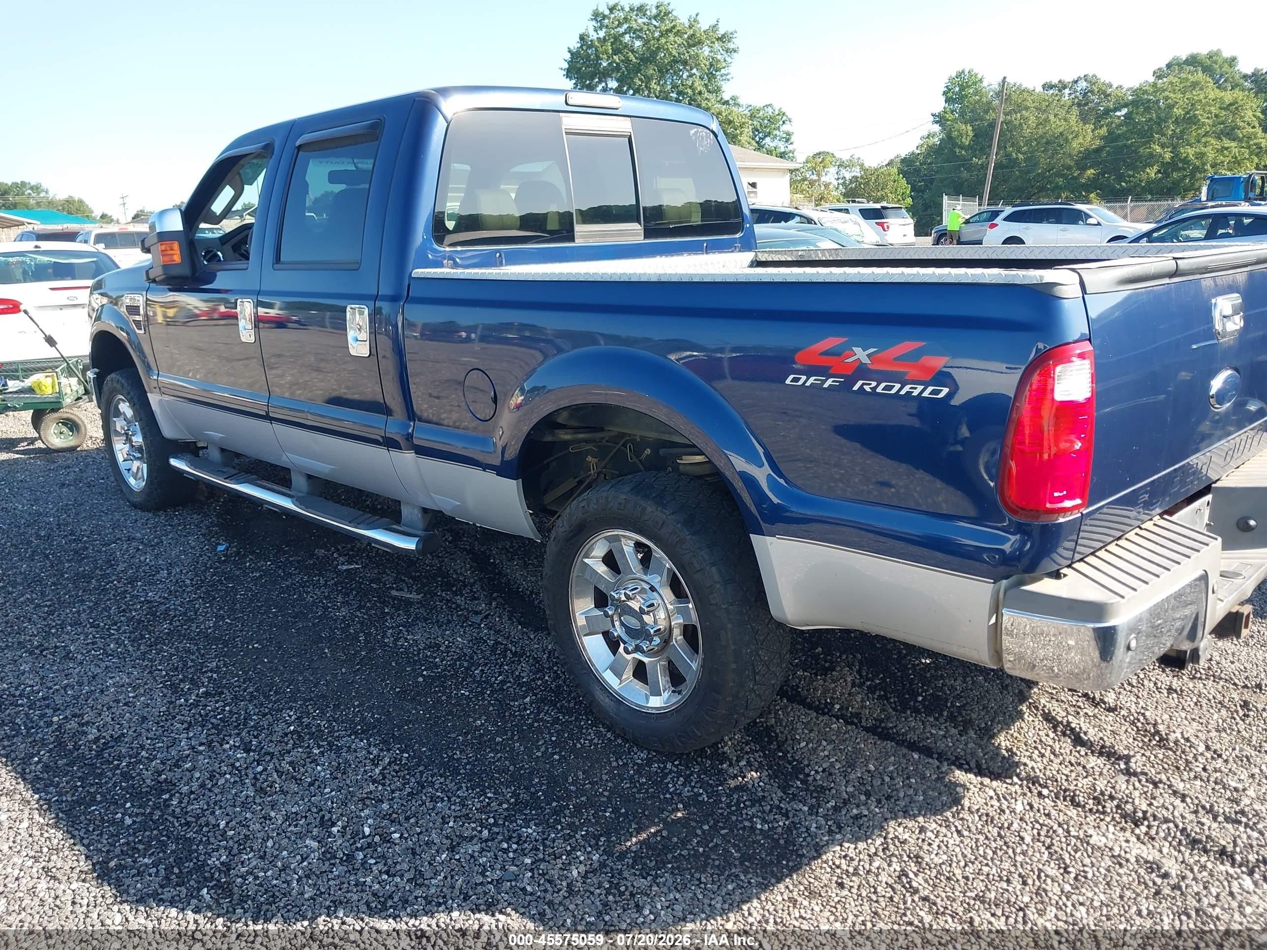 2008 Ford Super Duty F-250 Srw Fx4/harley-davidson/king Ranch/lariat/xl/xlt Dark Blue vin: 1FTSW21R78ED89427