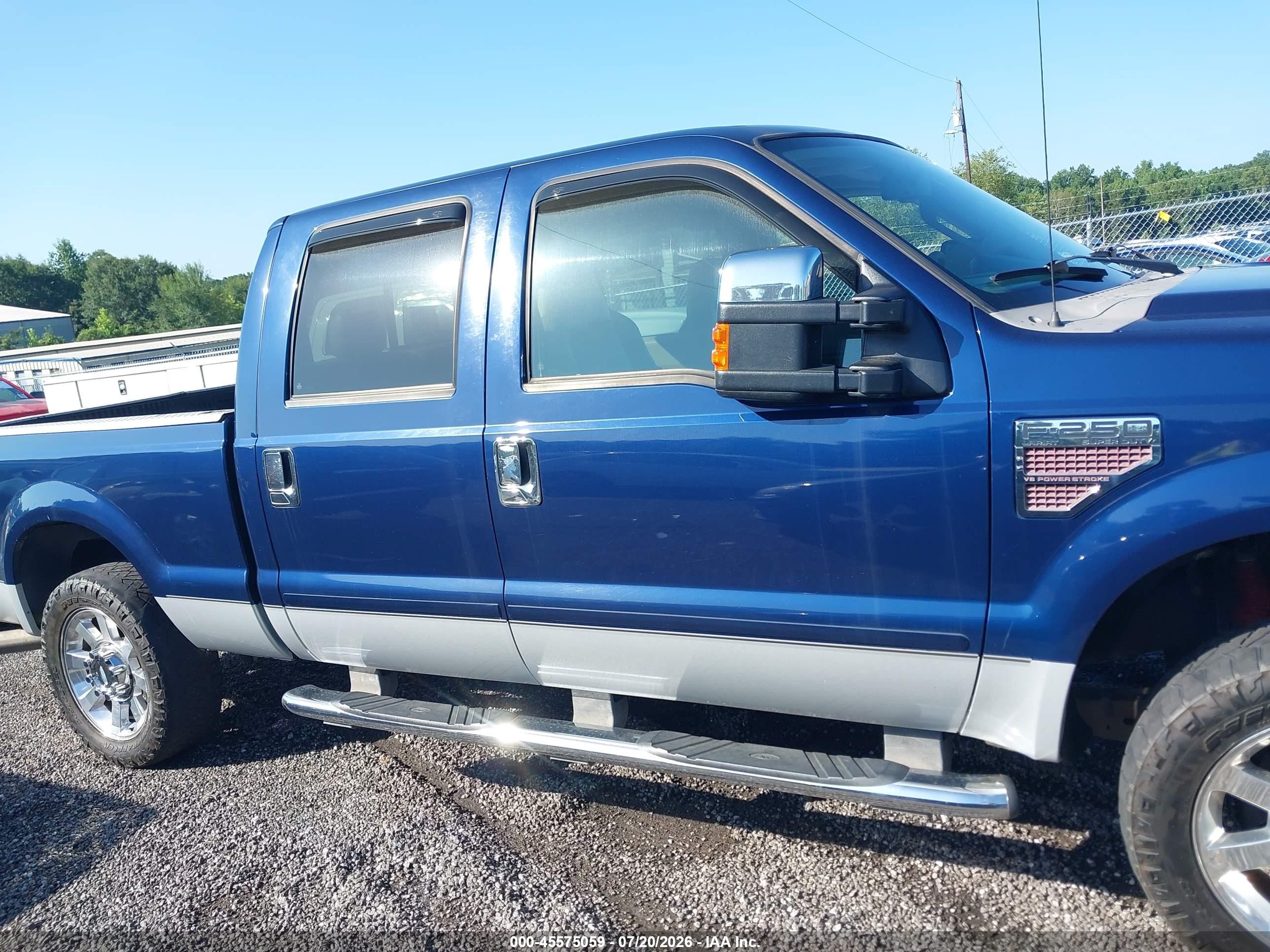 2008 Ford Super Duty F-250 Srw Fx4/harley-davidson/king Ranch/lariat/xl/xlt Dark Blue vin: 1FTSW21R78ED89427