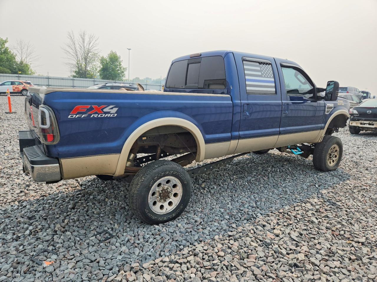 2008 Ford F250 Super Duty Blue vin: 1FTSW21R88EC47068