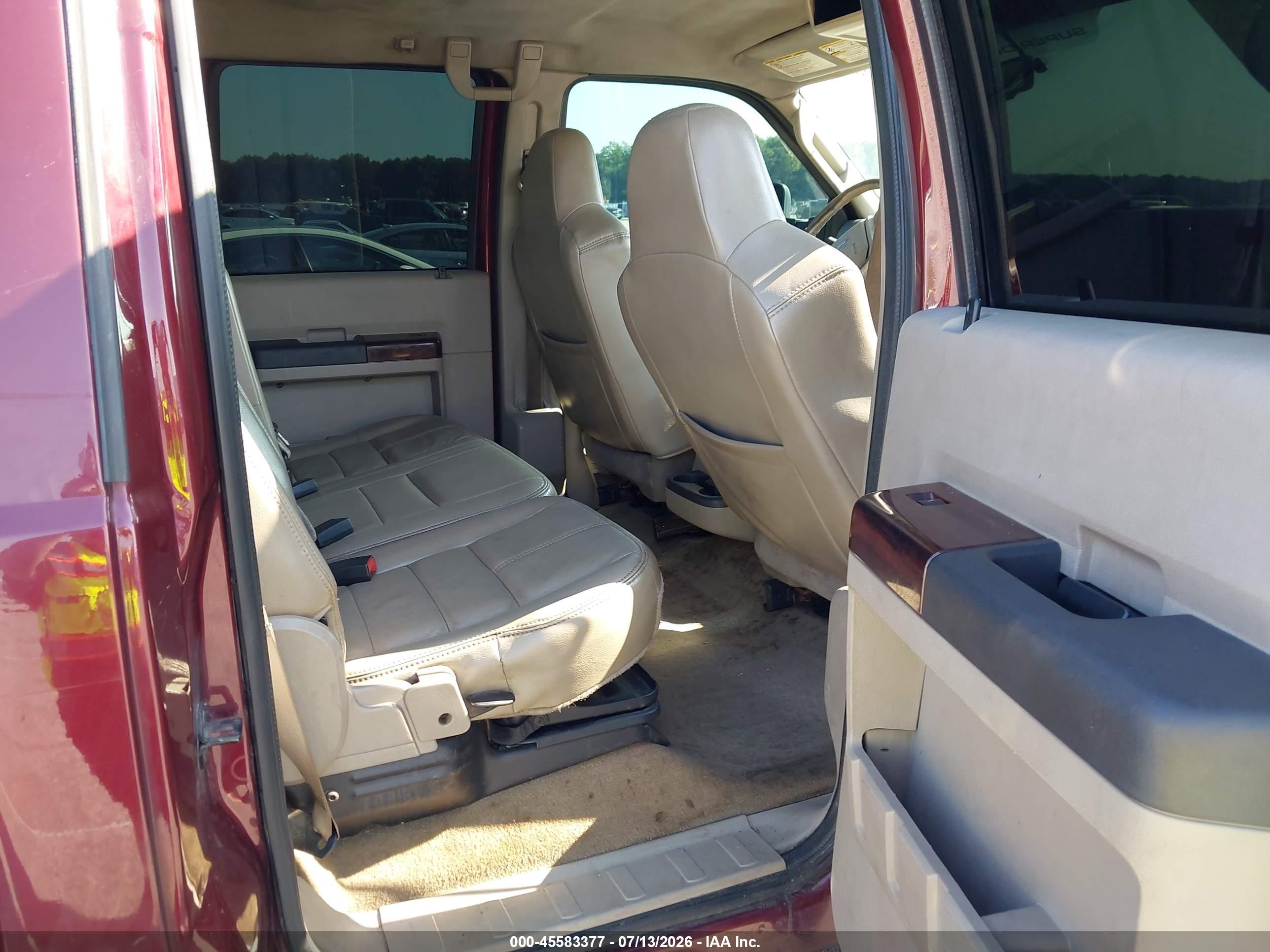 2008 Ford Super Duty F-250 Srw Lariat Maroon vin: 1FTSW21R88ED66772