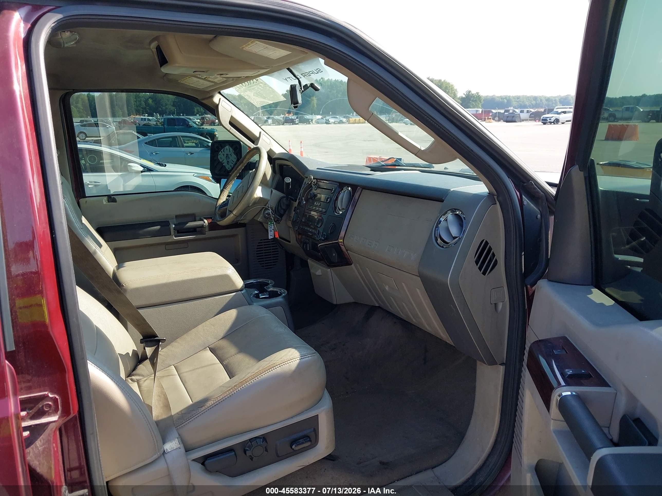 2008 Ford Super Duty F-250 Srw Lariat Maroon vin: 1FTSW21R88ED66772