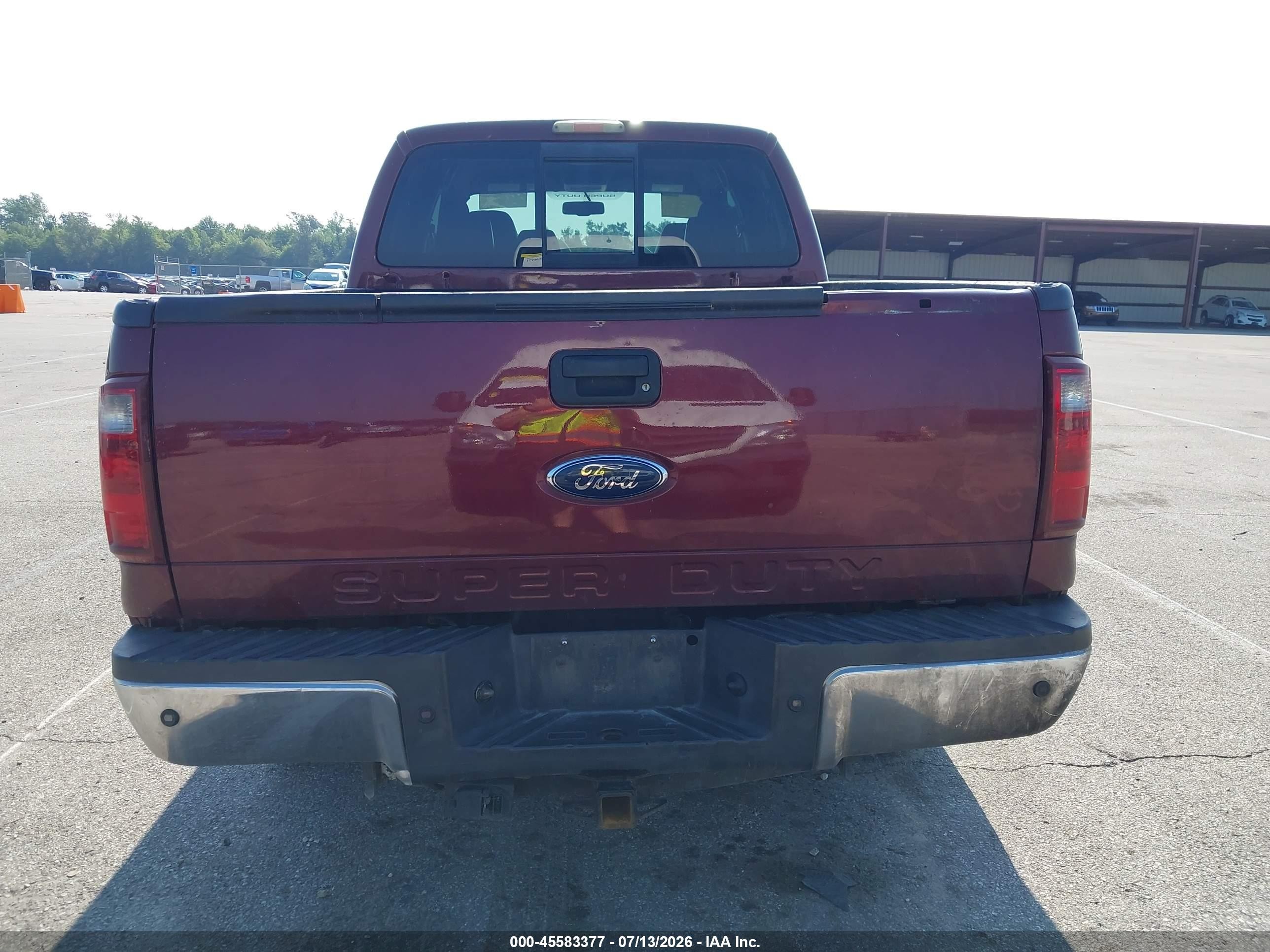 2008 Ford Super Duty F-250 Srw Lariat Maroon vin: 1FTSW21R88ED66772
