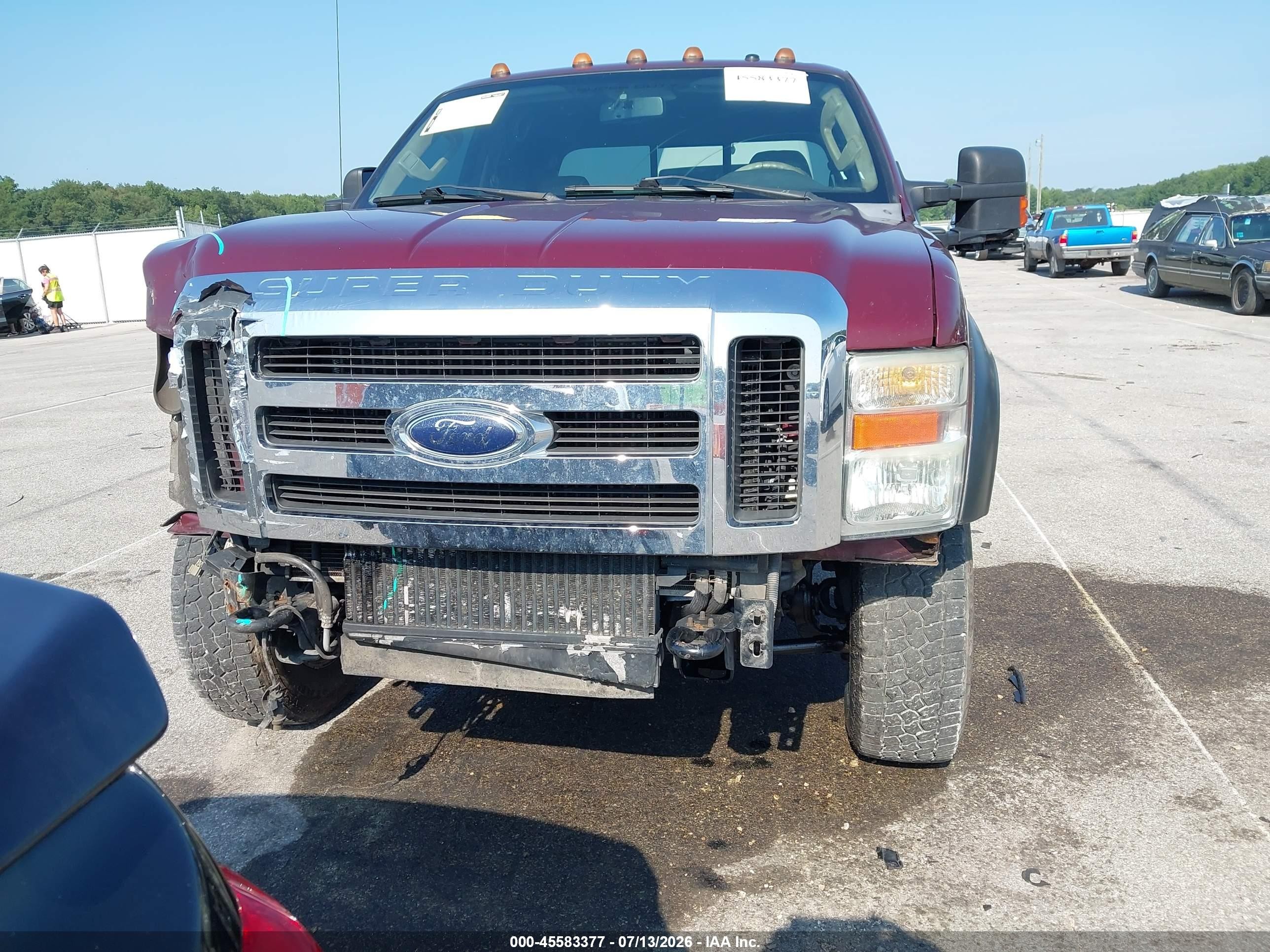2008 Ford Super Duty F-250 Srw Lariat Maroon vin: 1FTSW21R88ED66772