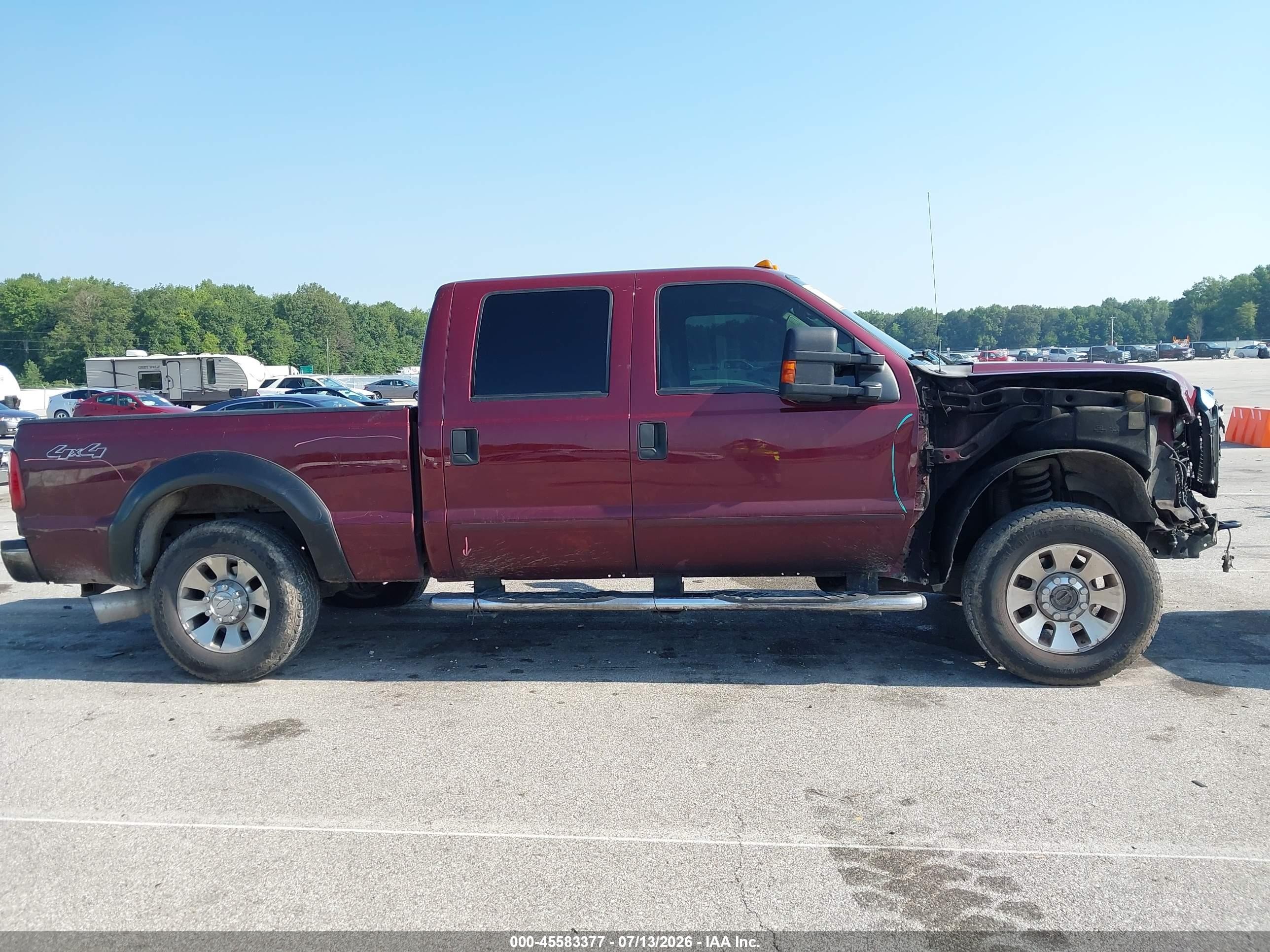 2008 Ford Super Duty F-250 Srw Lariat Maroon vin: 1FTSW21R88ED66772