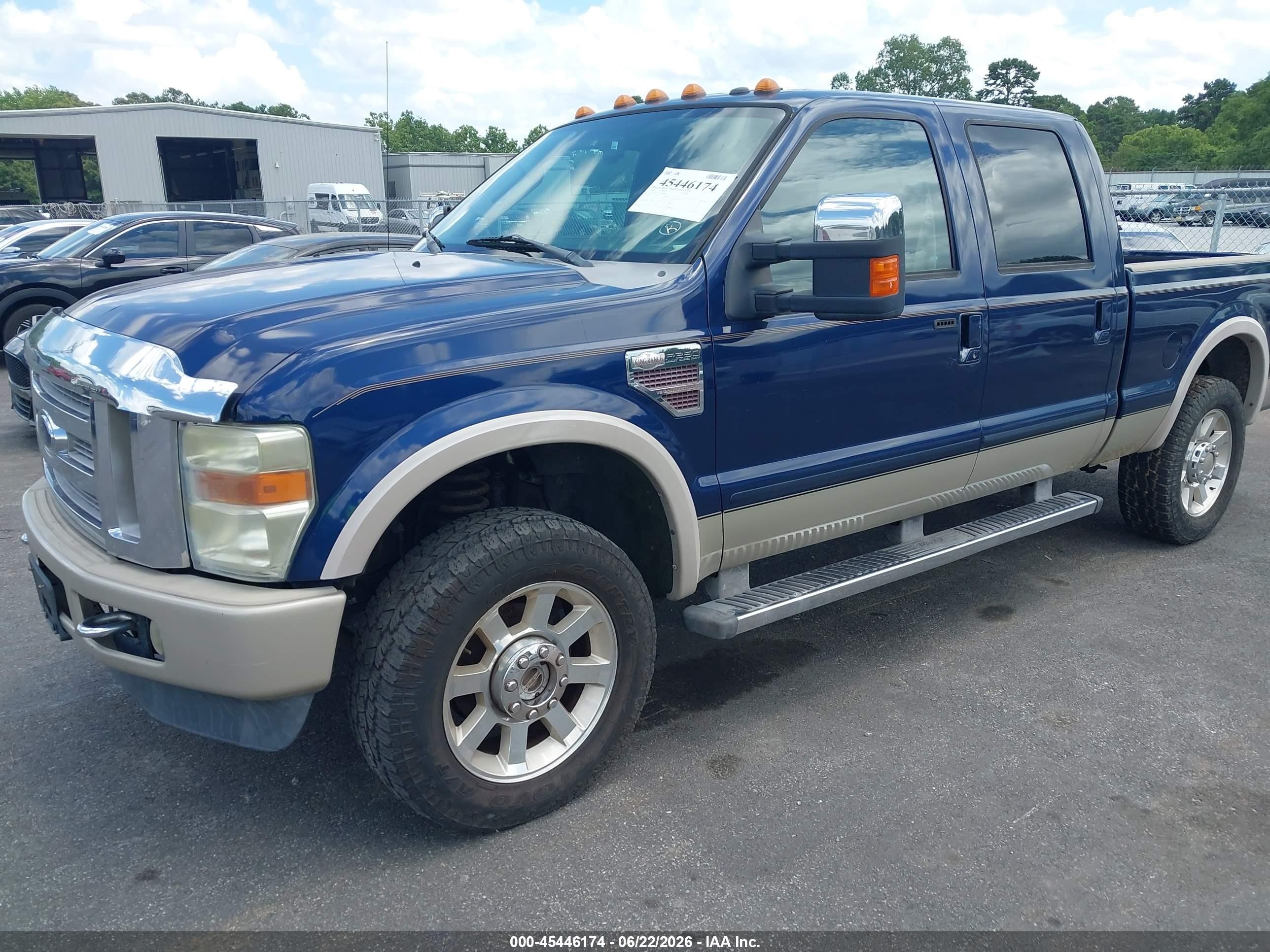2009 Ford F-250 Fx4/harley-davidson/king Ranch/lariat/xl/xlt Blue vin: 1FTSW21R89EA38852