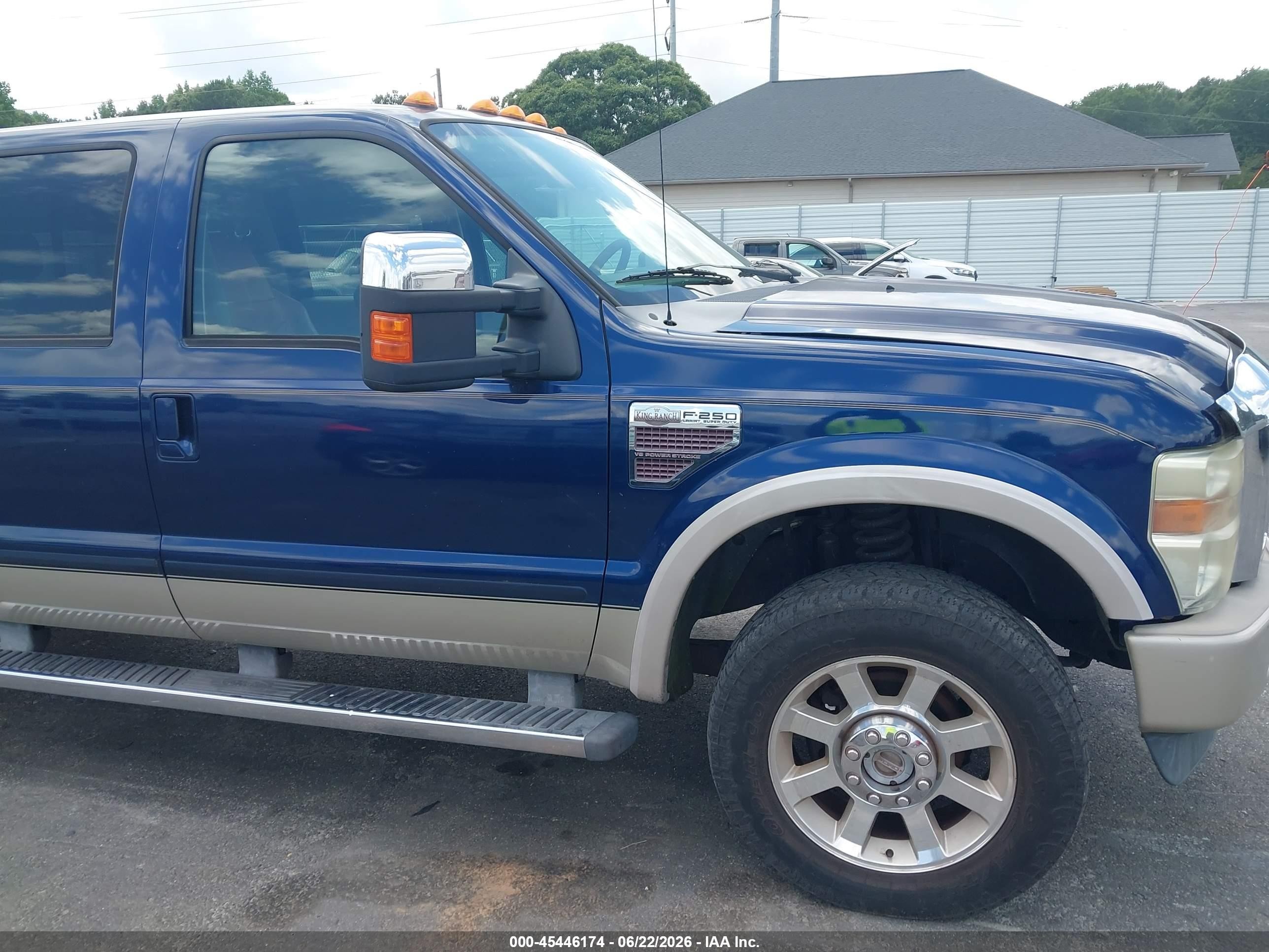 2009 Ford F-250 Fx4/harley-davidson/king Ranch/lariat/xl/xlt Blue vin: 1FTSW21R89EA38852