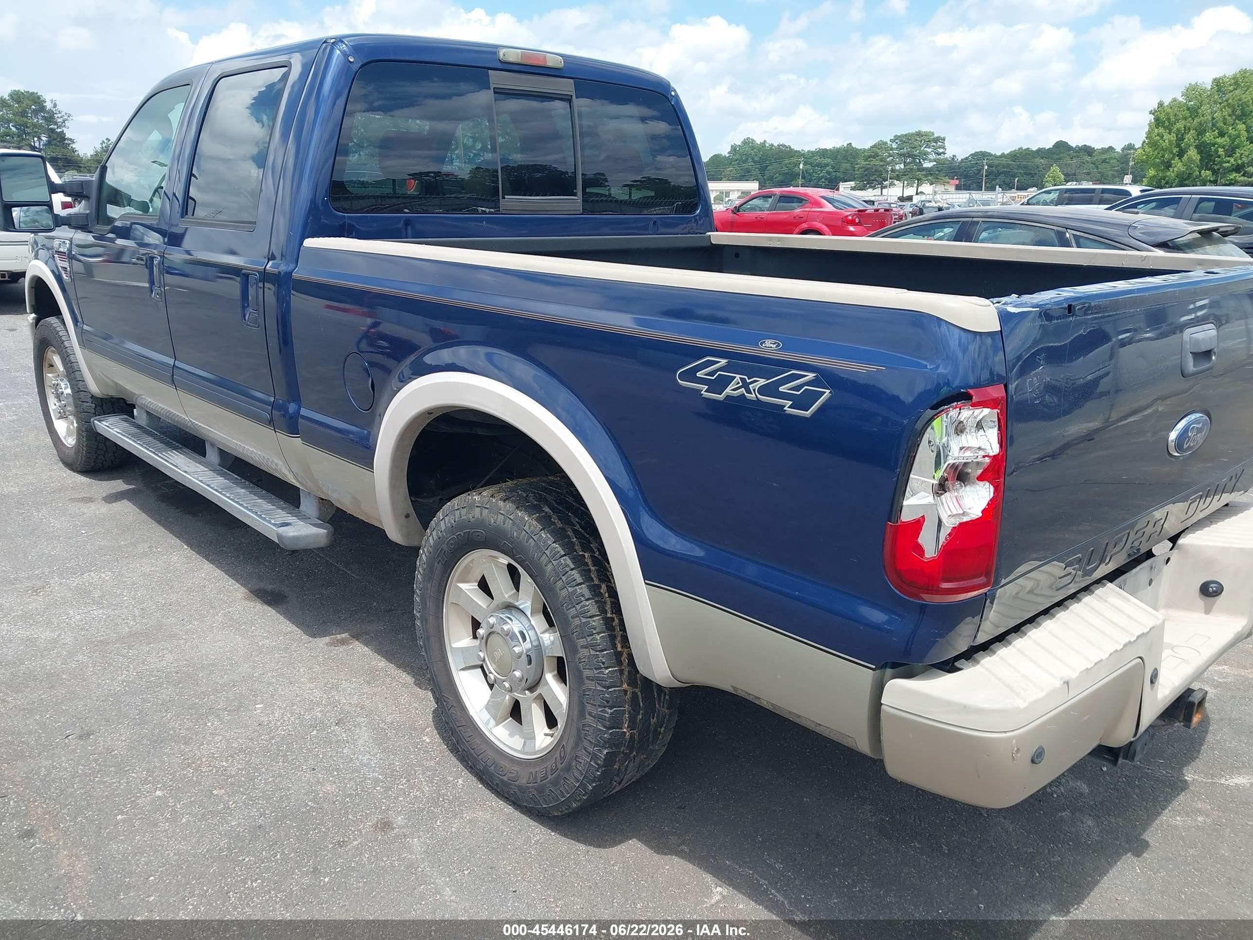 2009 Ford F-250 Fx4/harley-davidson/king Ranch/lariat/xl/xlt Blue vin: 1FTSW21R89EA38852