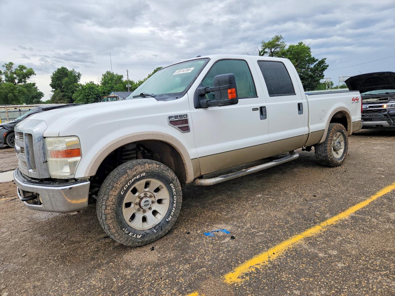 2009 Ford F250 Super Duty White vin: 1FTSW21R89EB01433