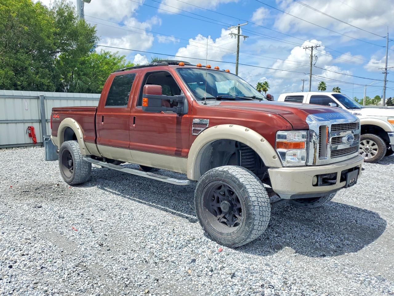 2008 Ford F250 Super Duty Maroon vin: 1FTSW21R98EA06703