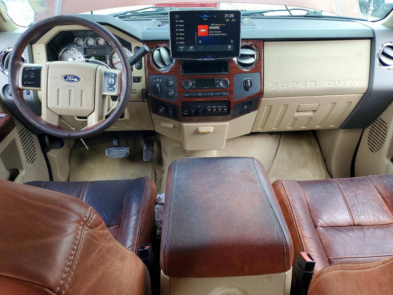 2008 Ford F250 Super Duty Maroon vin: 1FTSW21R98EA06703