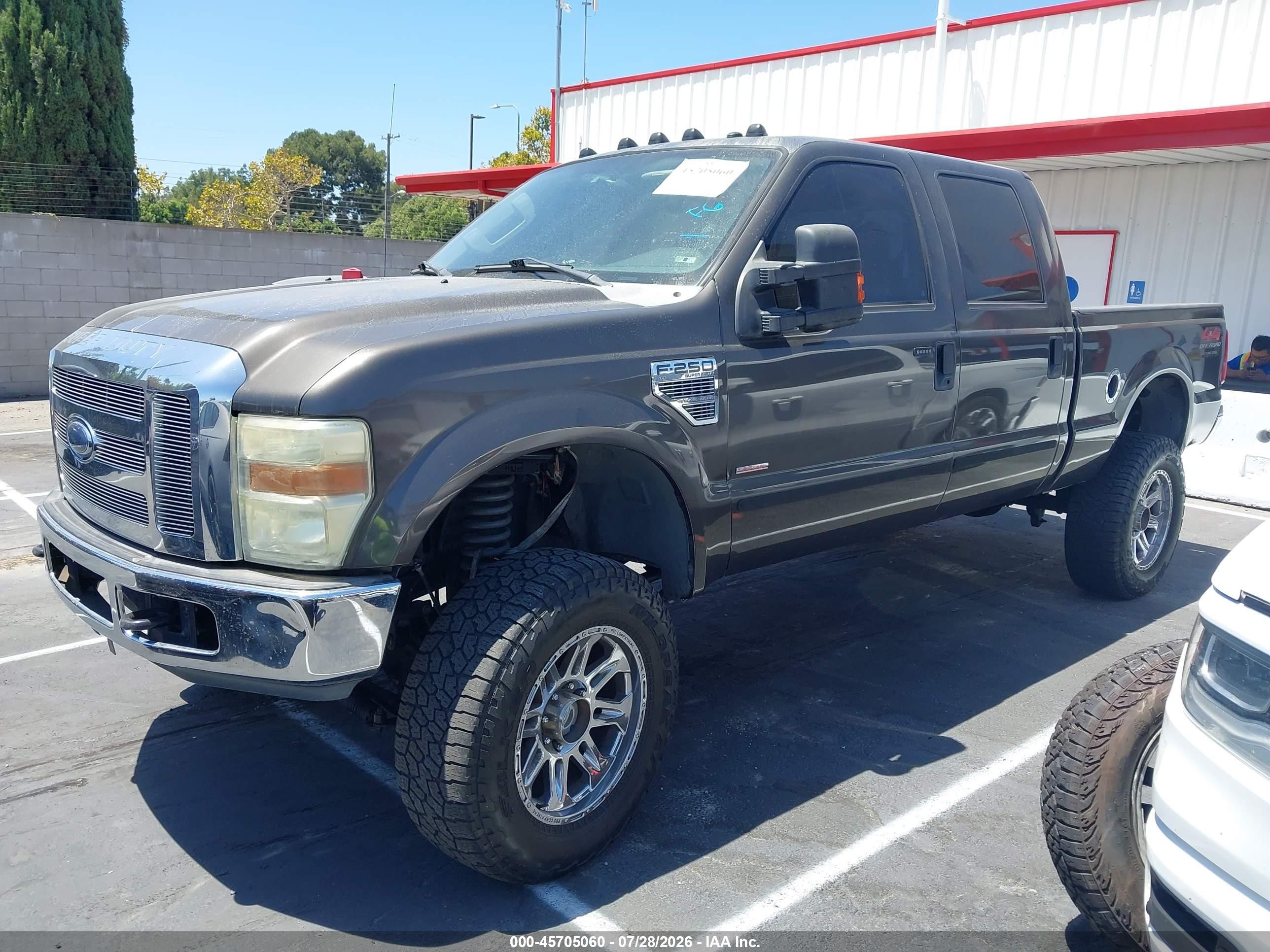 2008 Ford F-250 Xlt Серый vin: 1FTSW21R98EB19843