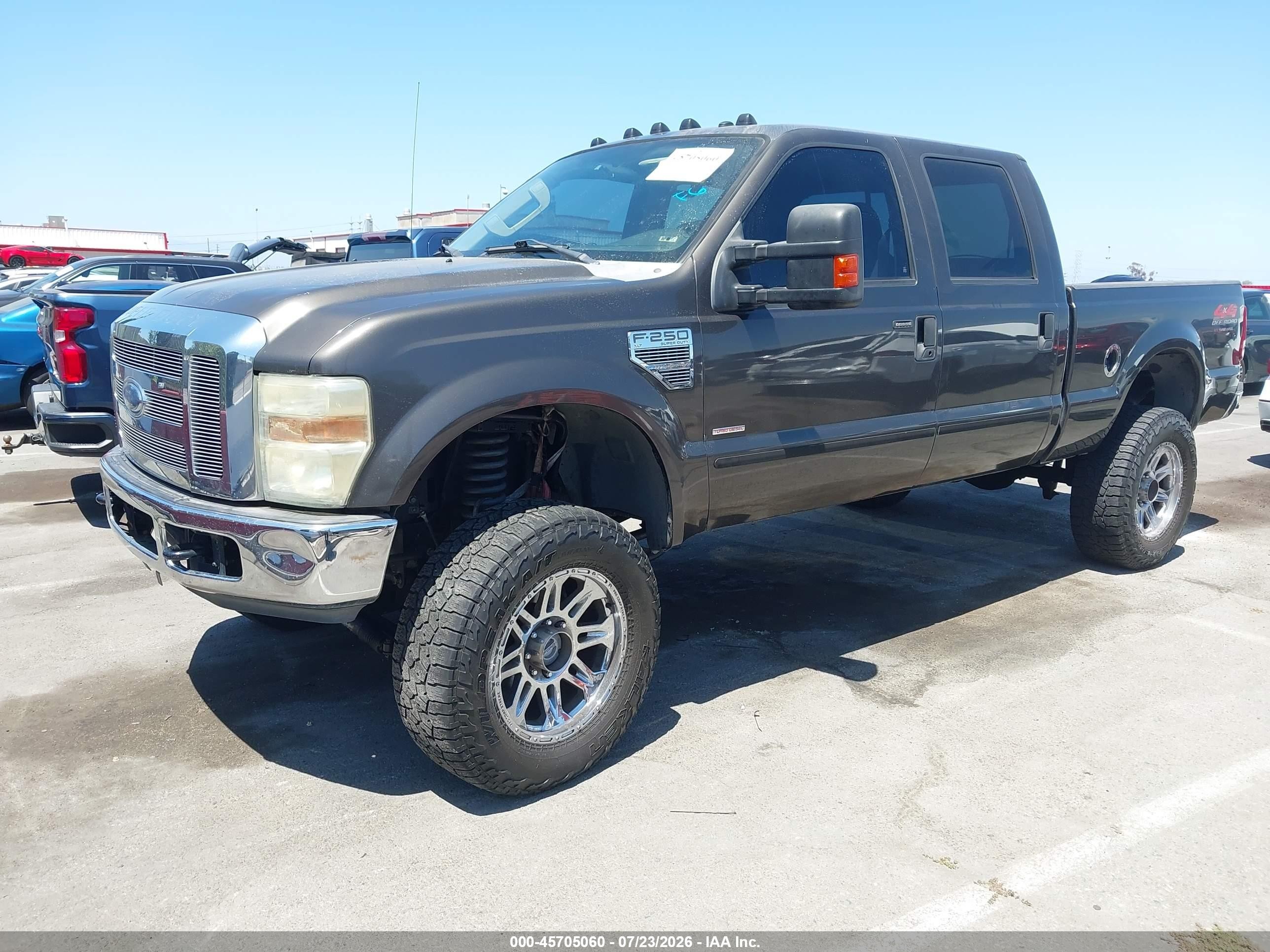 2008 Ford F-250 Xlt Серый vin: 1FTSW21R98EB19843
