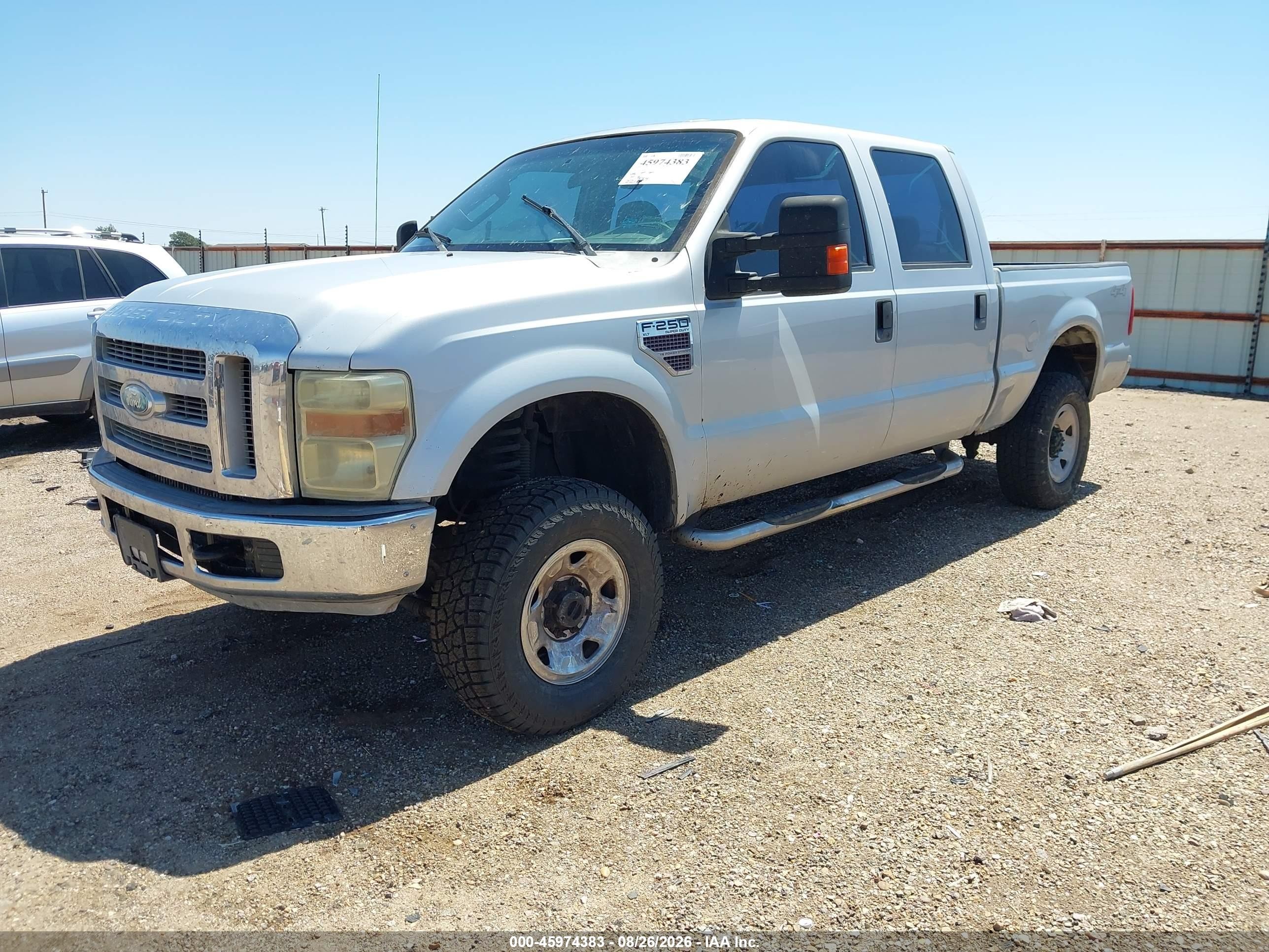 2008 Ford Super Duty F-250 Srw Xlt Silver vin: 1FTSW21R98EB94672