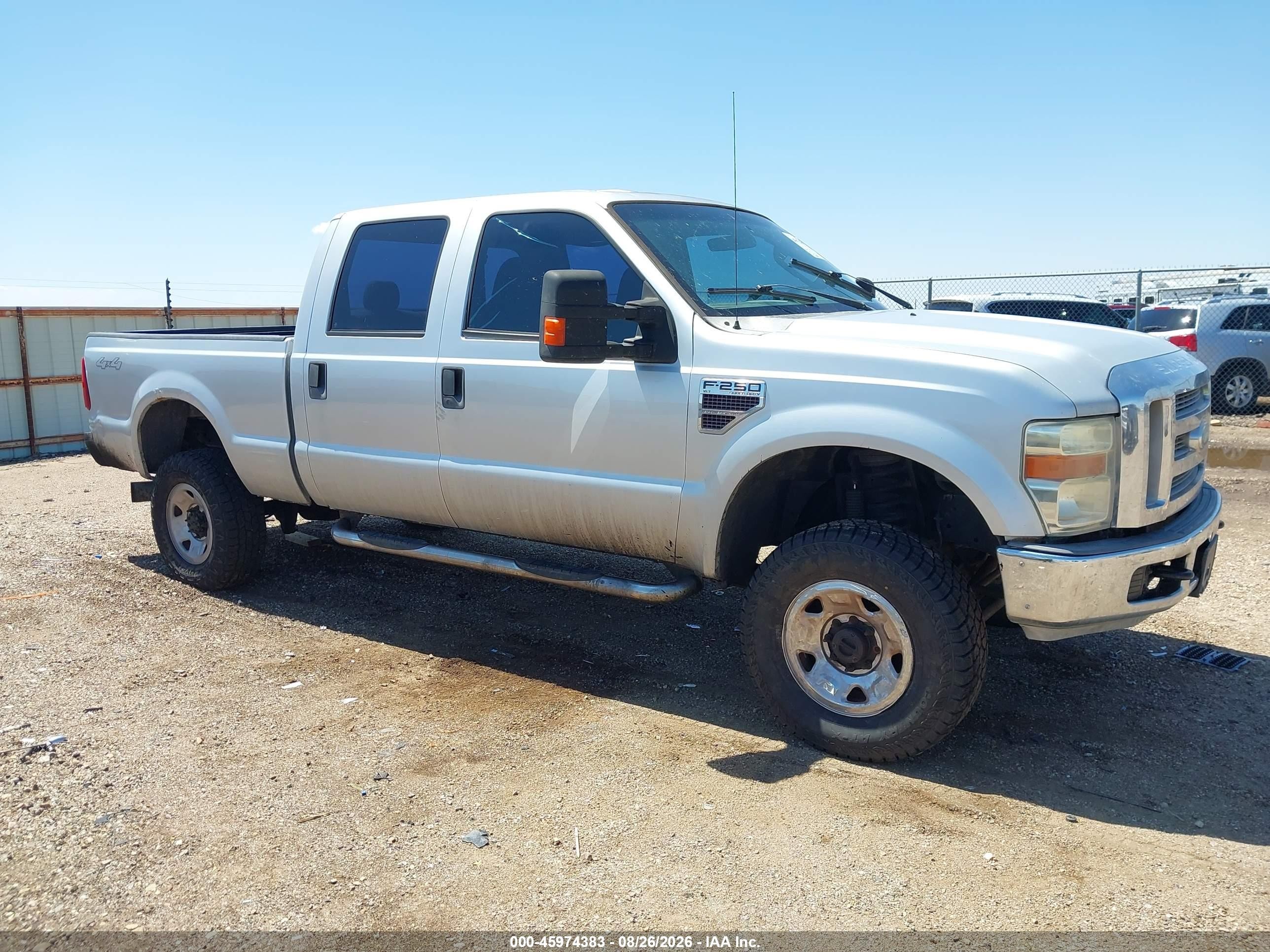 2008 Ford Super Duty F-250 Srw Xlt Silver vin: 1FTSW21R98EB94672