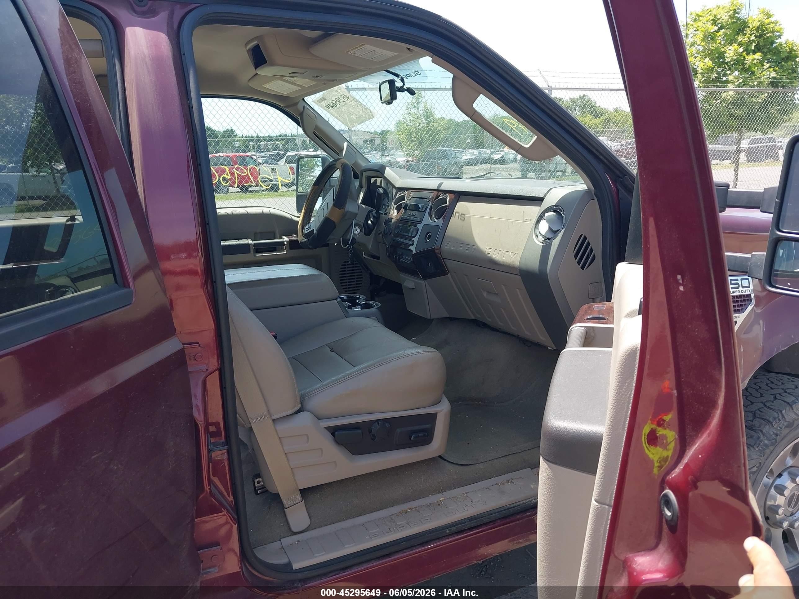 2008 Ford F-250 Fx4/harley-davidson/king Ranch/lariat/xl/xlt Бордовый vin: 1FTSW21R98EC33924