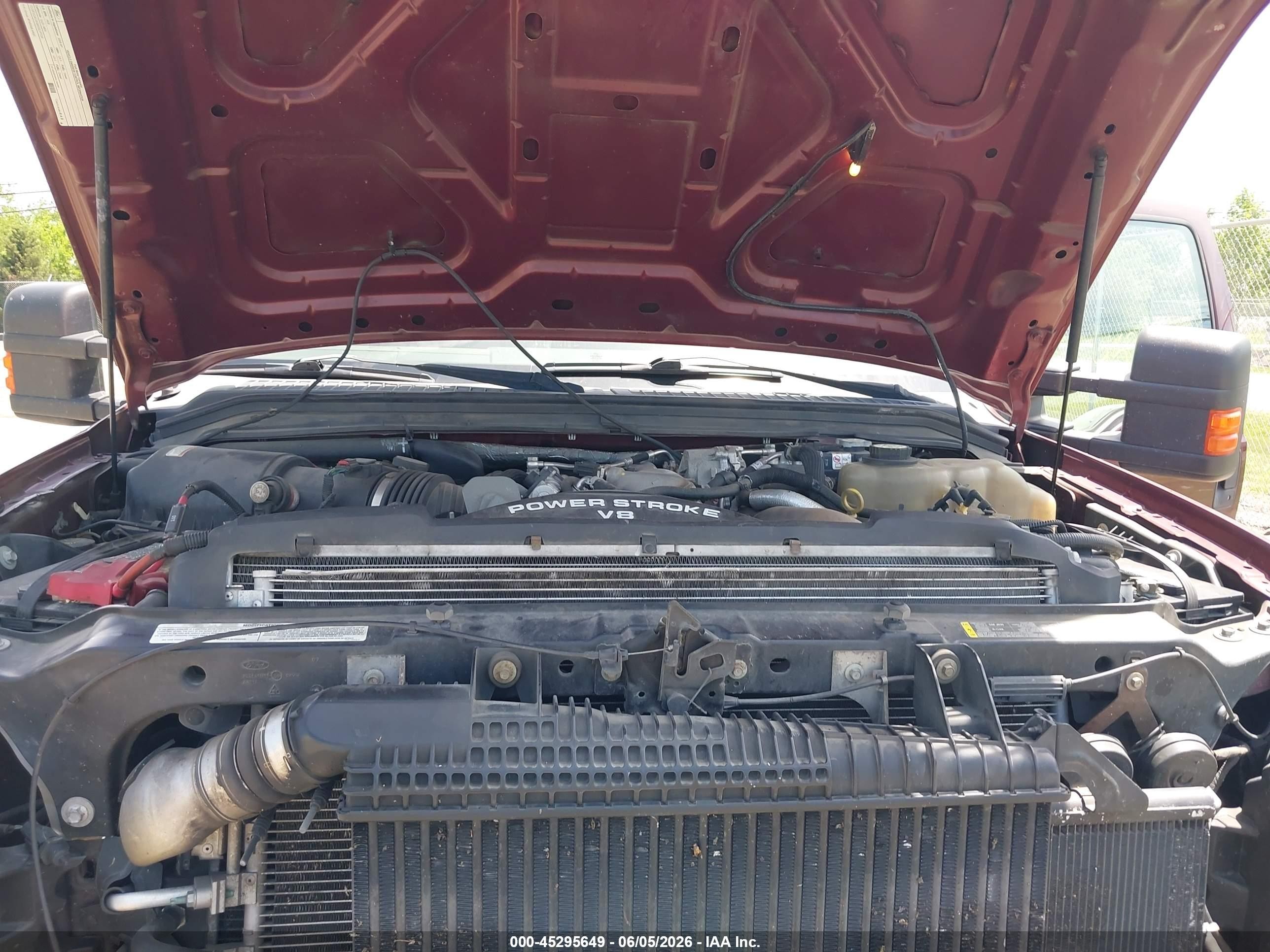 2008 Ford F-250 Fx4/harley-davidson/king Ranch/lariat/xl/xlt Бордовый vin: 1FTSW21R98EC33924