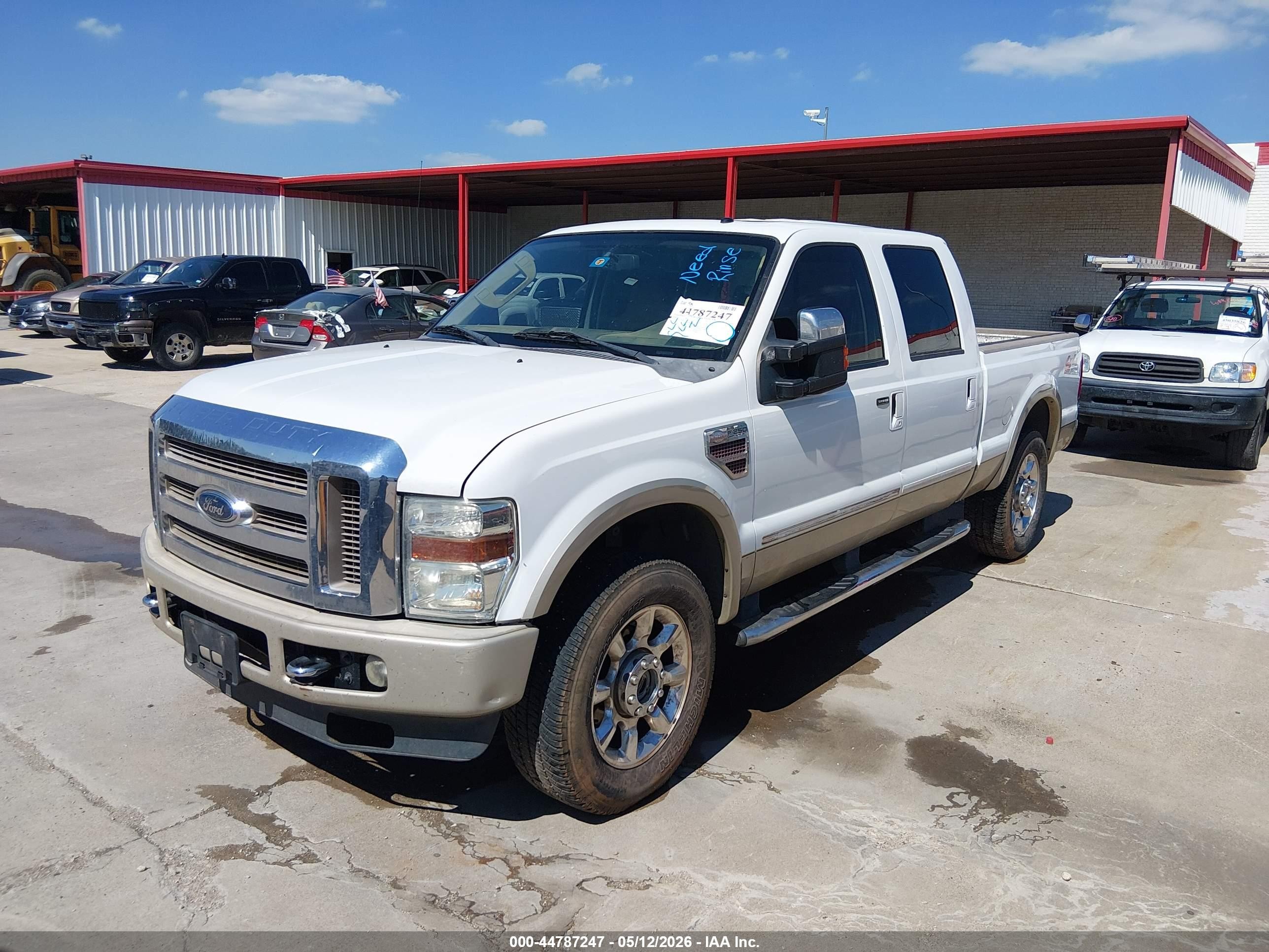 2008 Ford F-250 Fx4/harley-davidson/king Ranch/lariat/xl/xlt White vin: 1FTSW21R98EC35690