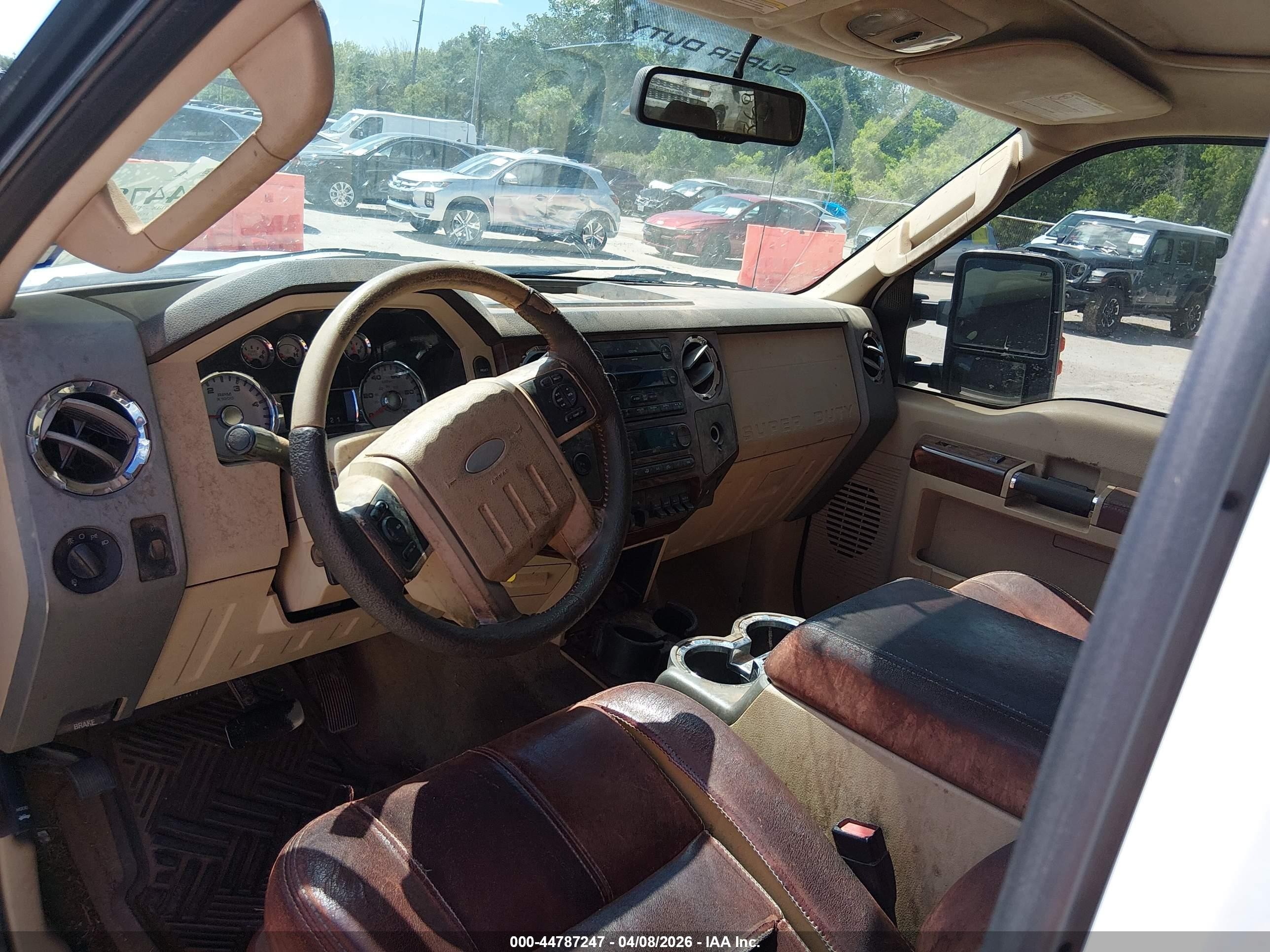 2008 Ford F-250 Fx4/harley-davidson/king Ranch/lariat/xl/xlt White vin: 1FTSW21R98EC35690