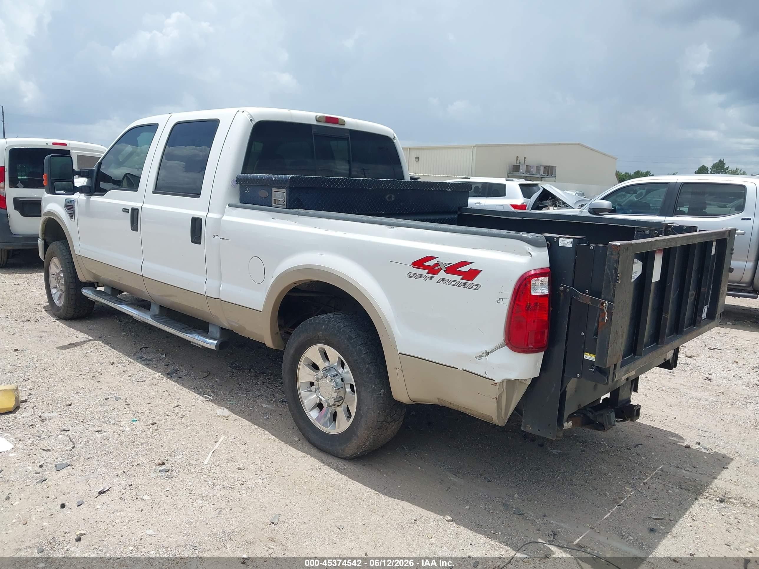 2008 Ford F-250 Fx4/harley-davidson/king Ranch/lariat/xl/xlt Белый vin: 1FTSW21RX8EA05057