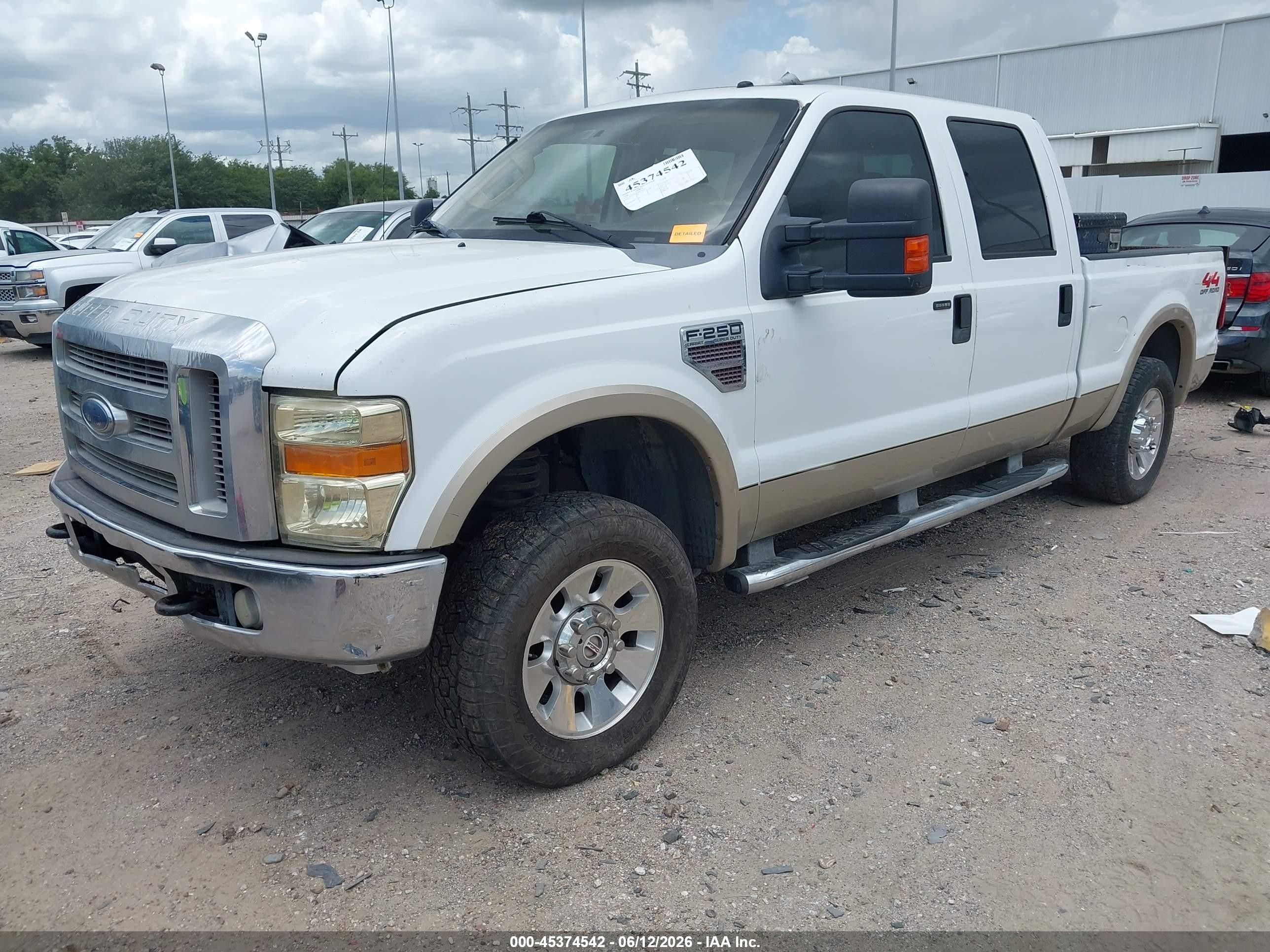 2008 Ford F-250 Fx4/harley-davidson/king Ranch/lariat/xl/xlt Белый vin: 1FTSW21RX8EA05057