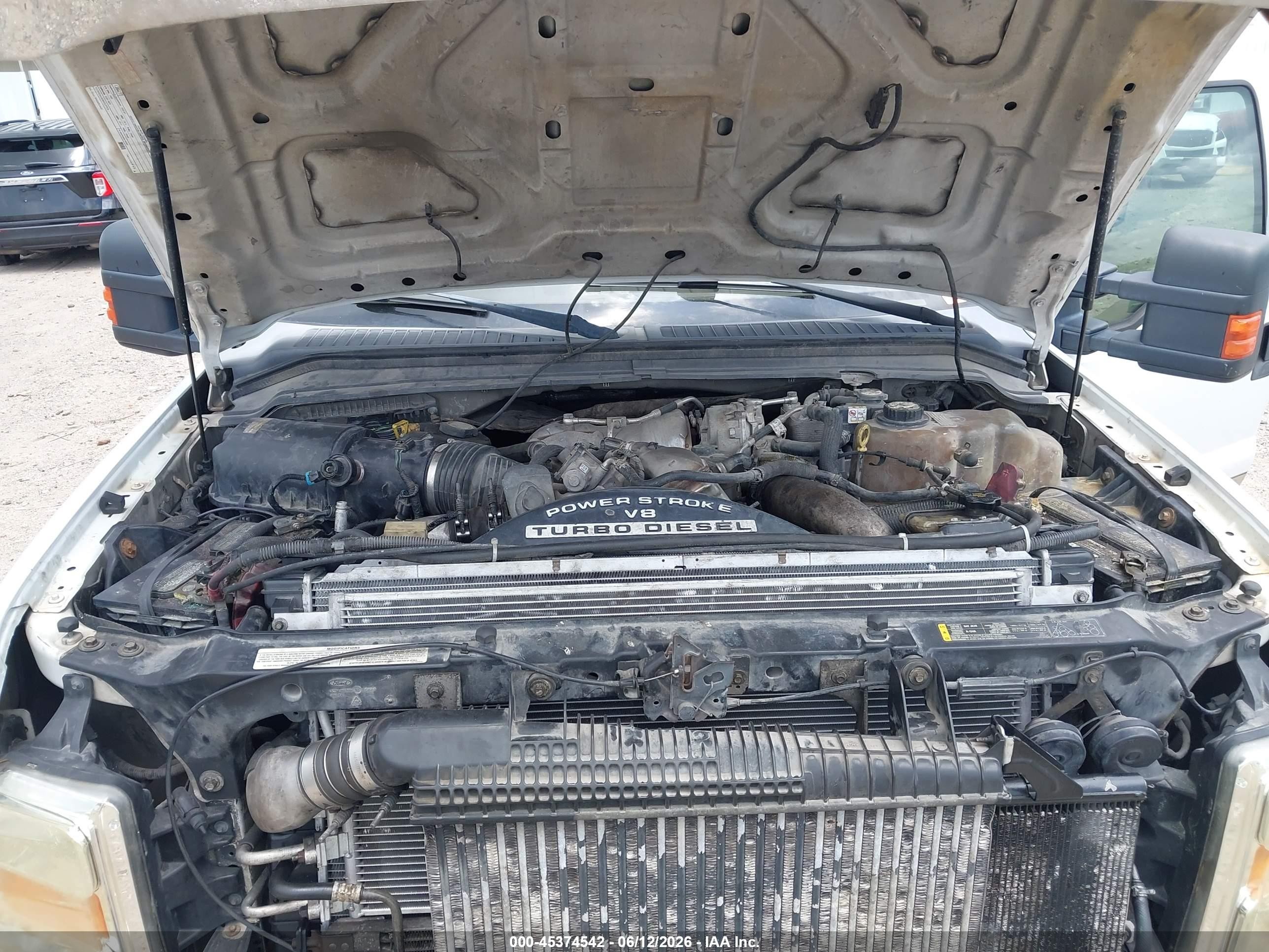 2008 Ford F-250 Fx4/harley-davidson/king Ranch/lariat/xl/xlt Белый vin: 1FTSW21RX8EA05057