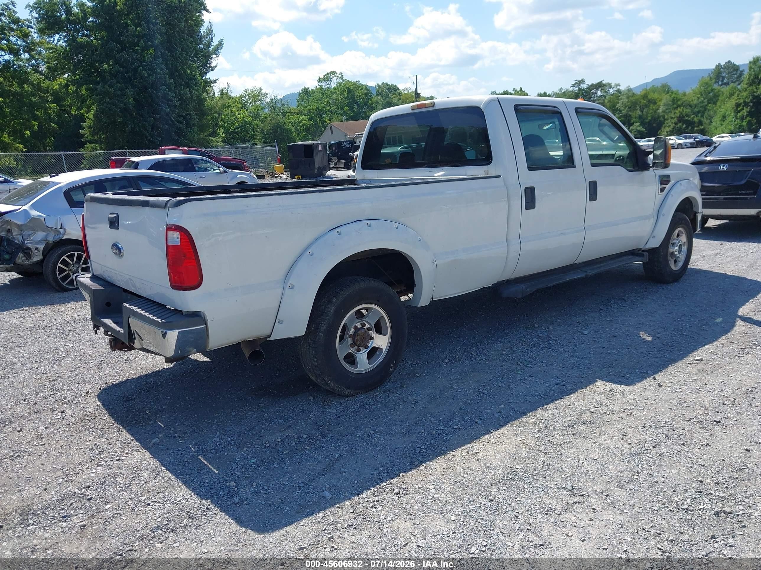 2008 Ford Super Duty F-250 Srw Fx4/harley-davidson/king Ranch/lariat/xl/xlt White vin: 1FTSW21RX8EB03389