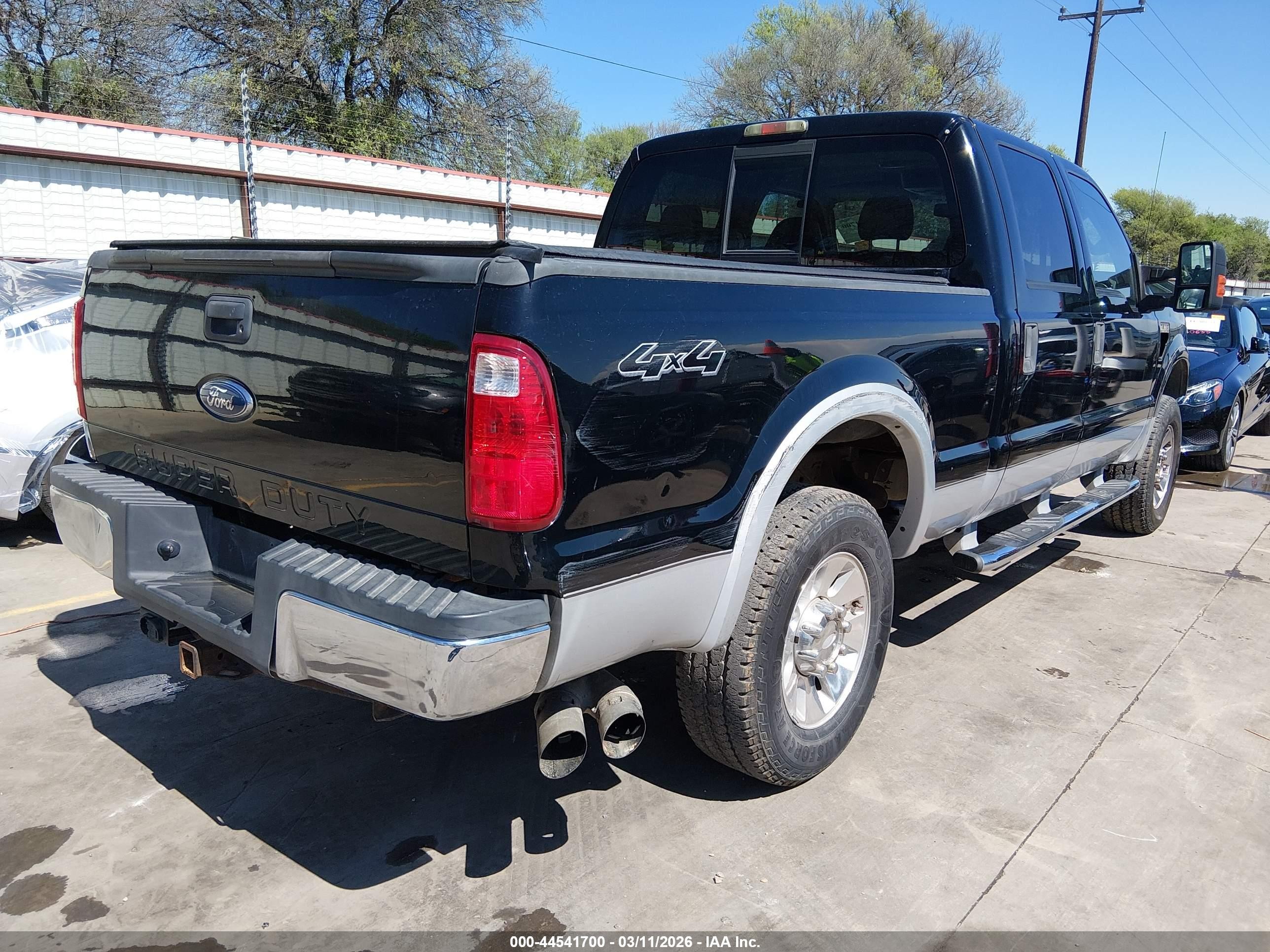 2008 Ford F-250 Fx4/harley-davidson/king Ranch/lariat/xl/xlt Black vin: 1FTSW21RX8EB55086