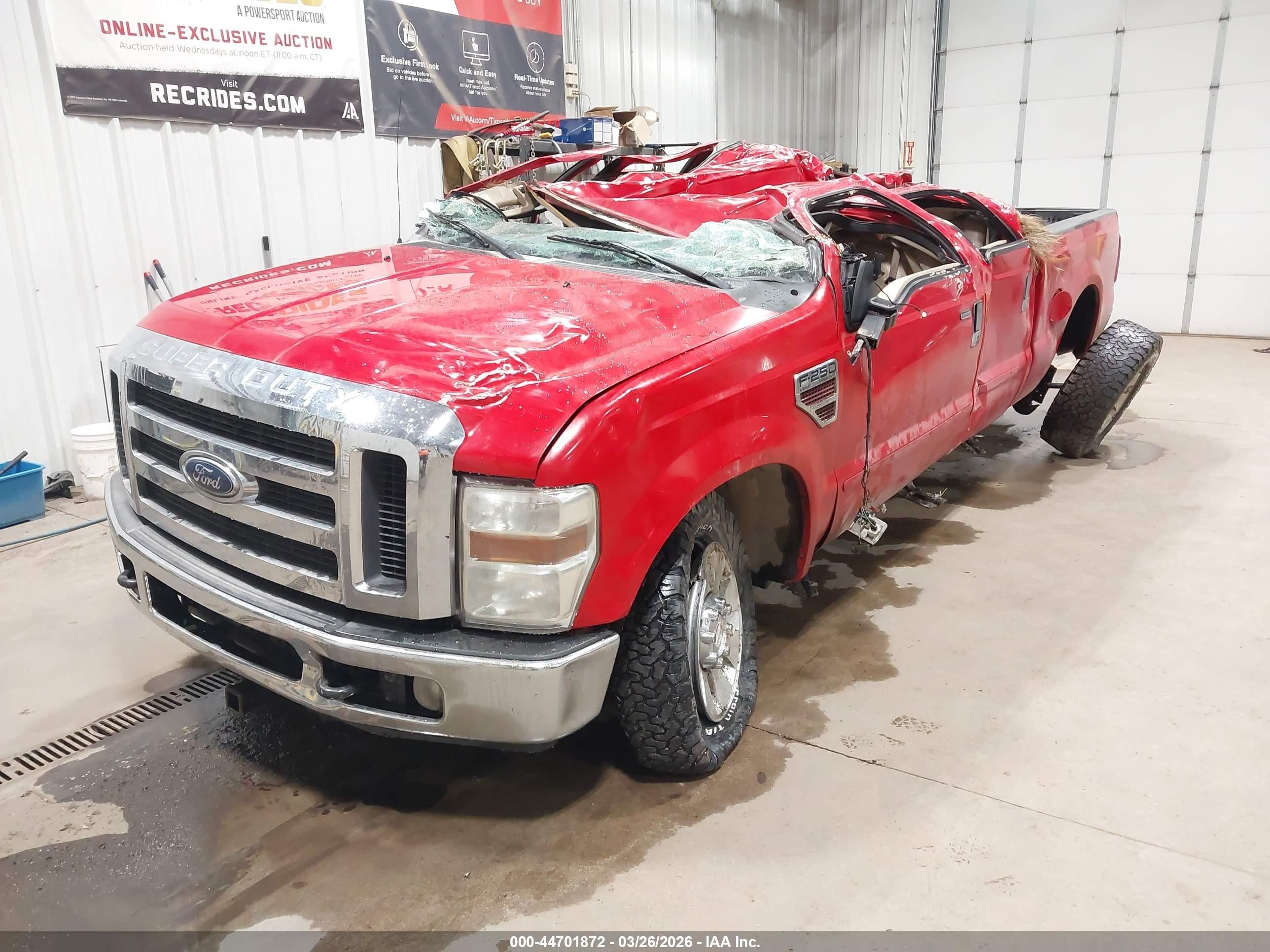 2008 Ford F-250 Fx4/harley-davidson/king Ranch/lariat/xl/xlt Red vin: 1FTSW21RX8EB97421