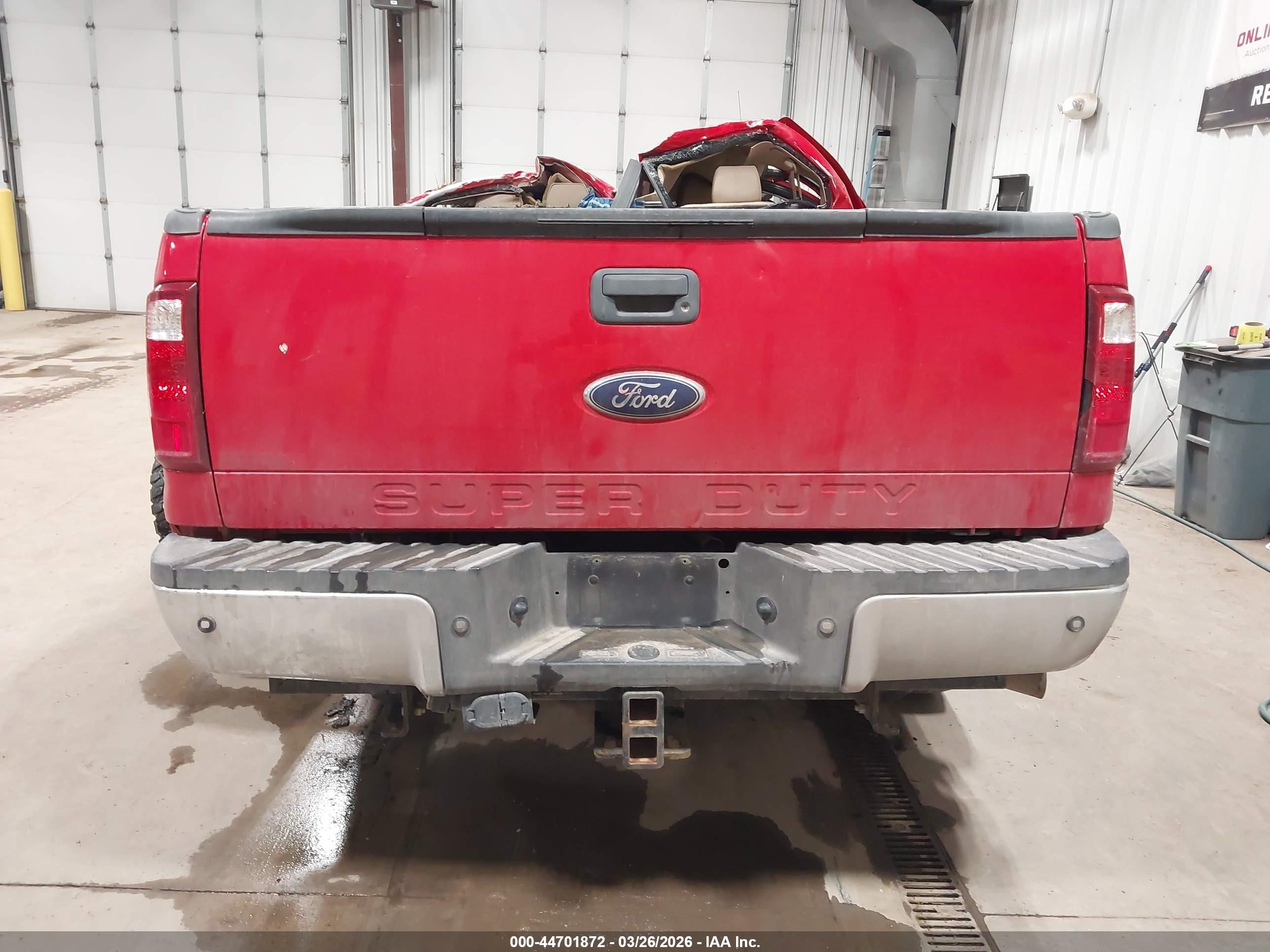 2008 Ford F-250 Fx4/harley-davidson/king Ranch/lariat/xl/xlt Red vin: 1FTSW21RX8EB97421