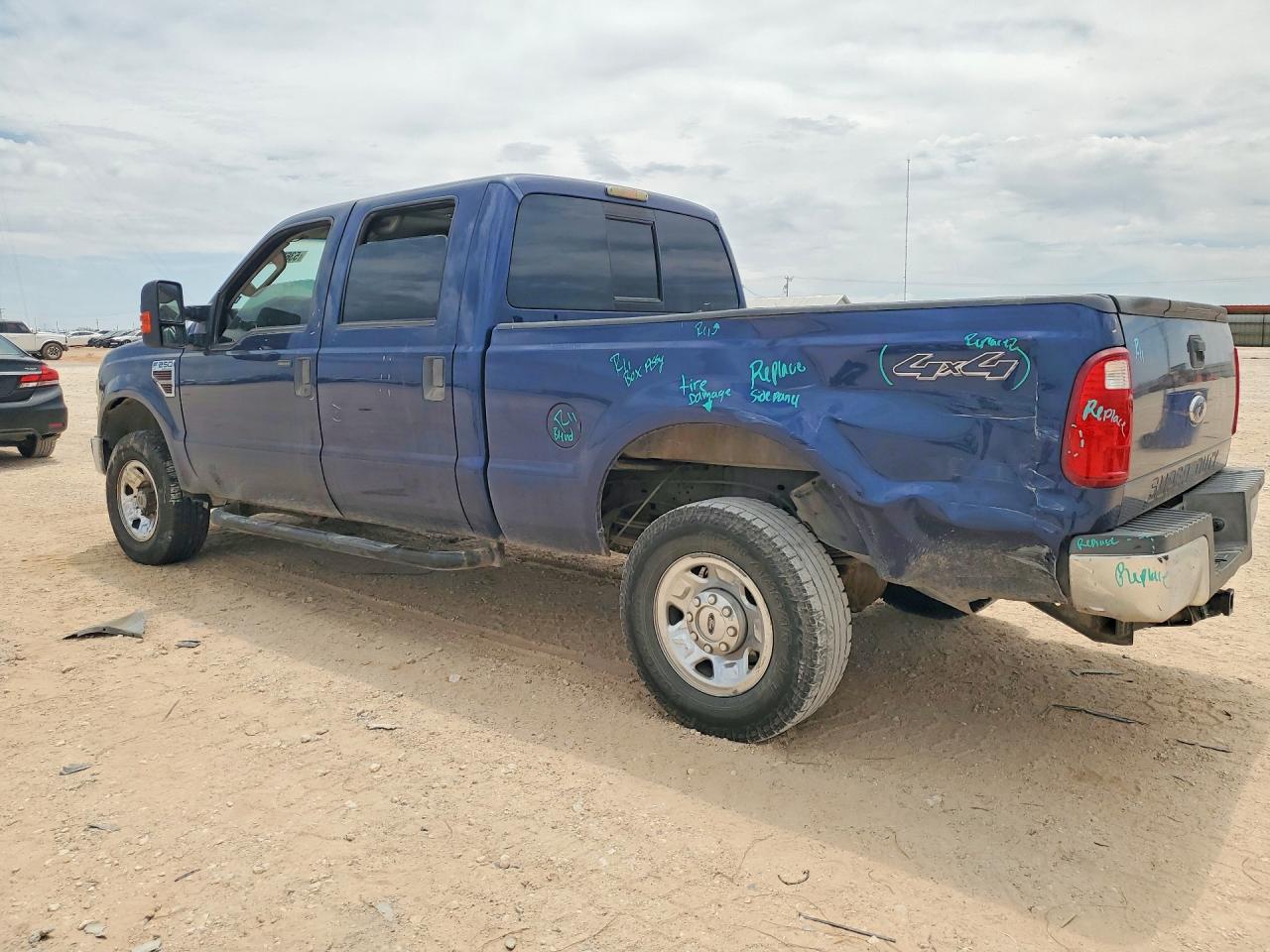 2008 Ford F250 Super Duty Blue vin: 1FTSW21RX8EC89421