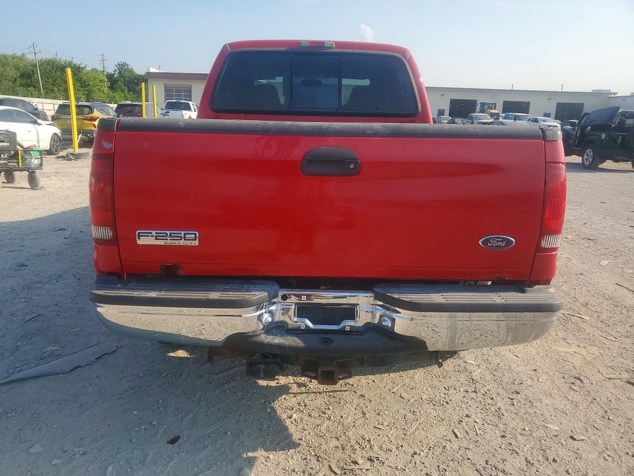 2005 Ford F250 Super Duty Red vin: 1FTSW21Y05EC82870