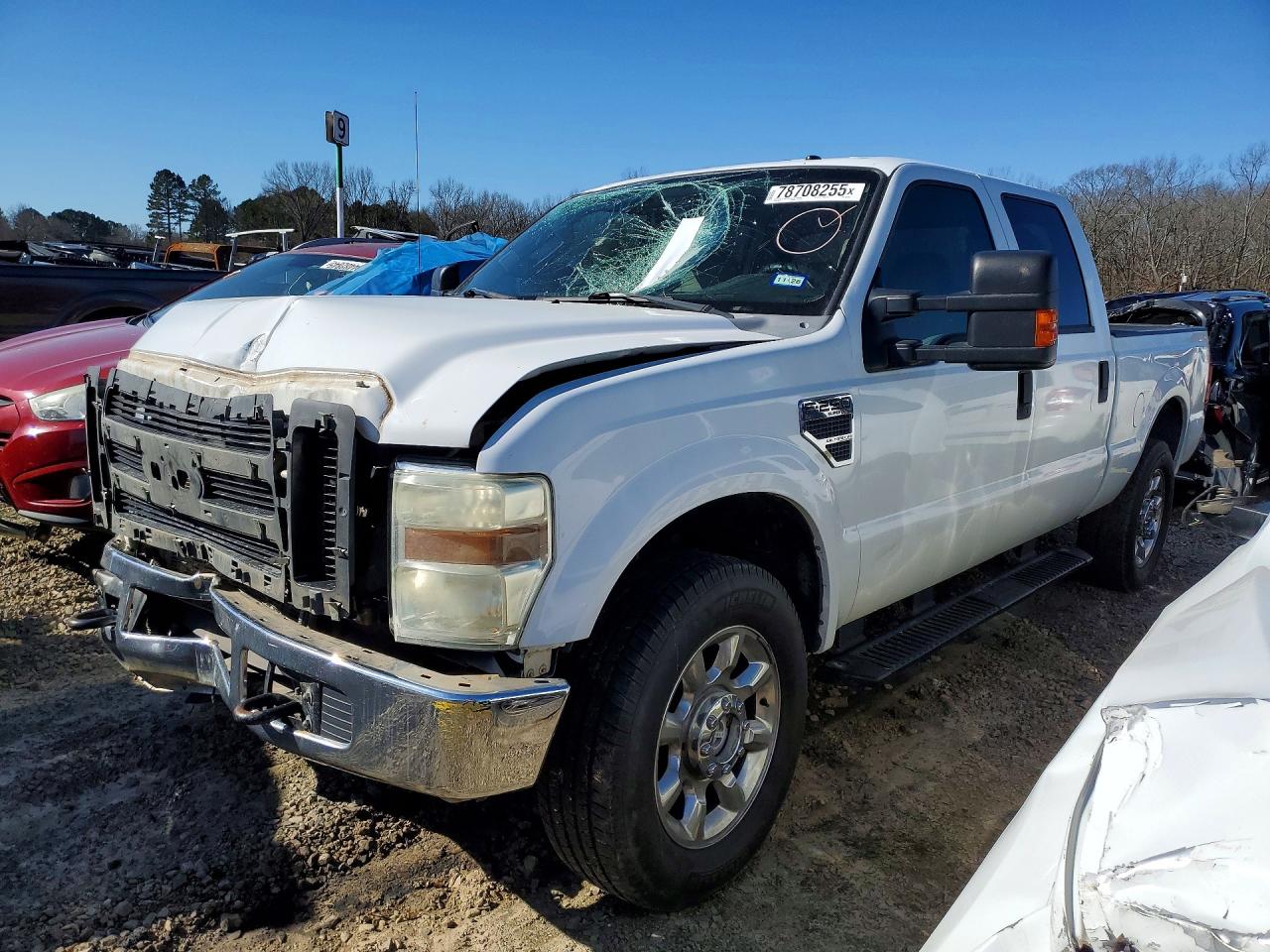 2008 Ford F250 Super Duty Белый vin: 1FTSW21Y08EB51393