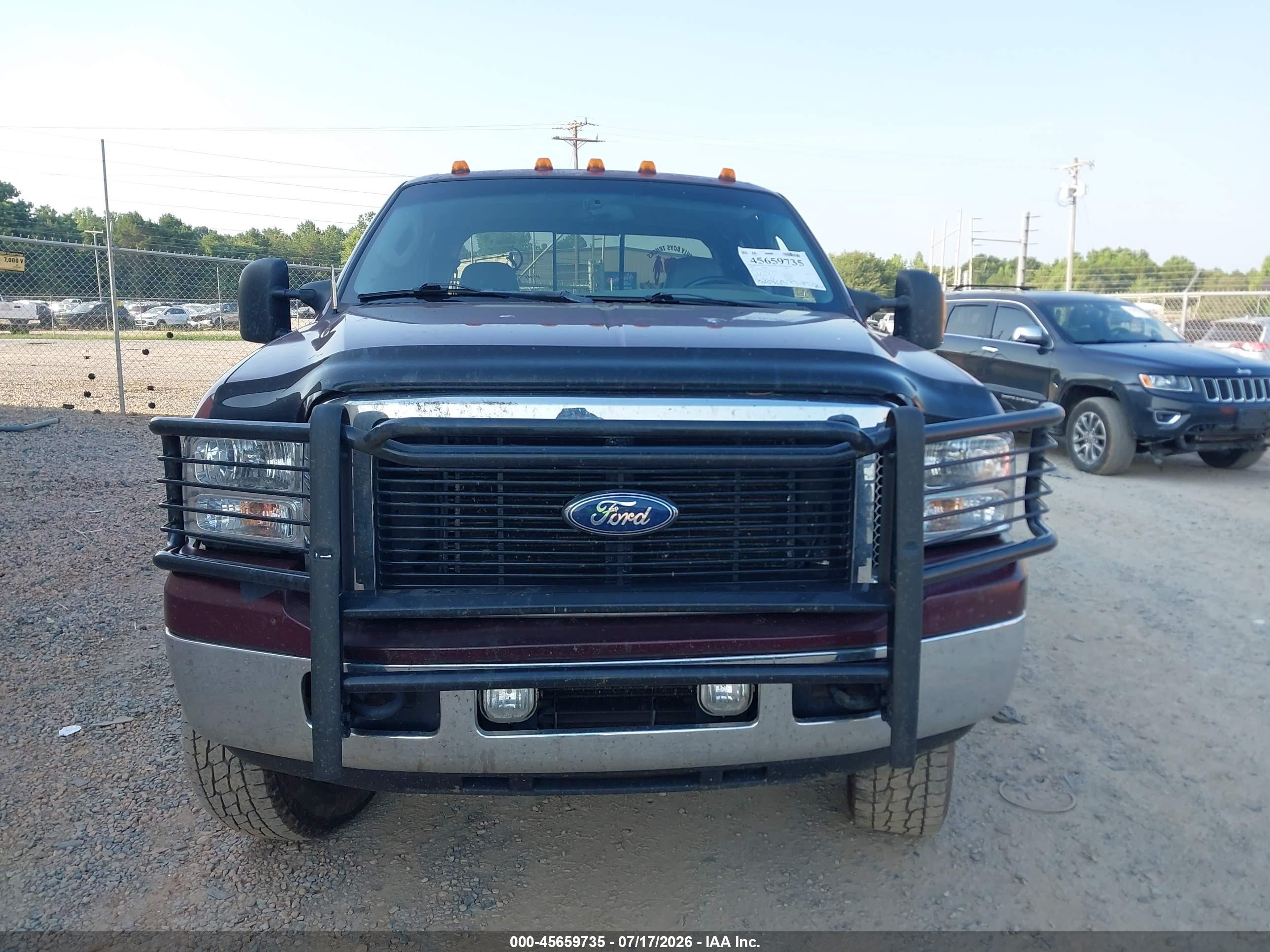 2005 Ford F-250 Lariat/xl/xlt Burgundy vin: 1FTSW21Y15EB47140