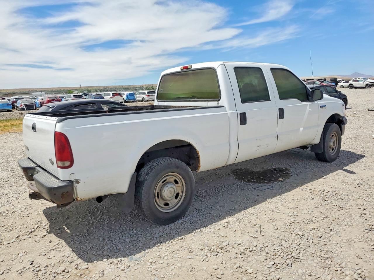2006 Ford F250 Super Duty White vin: 1FTSW21Y66EB93077